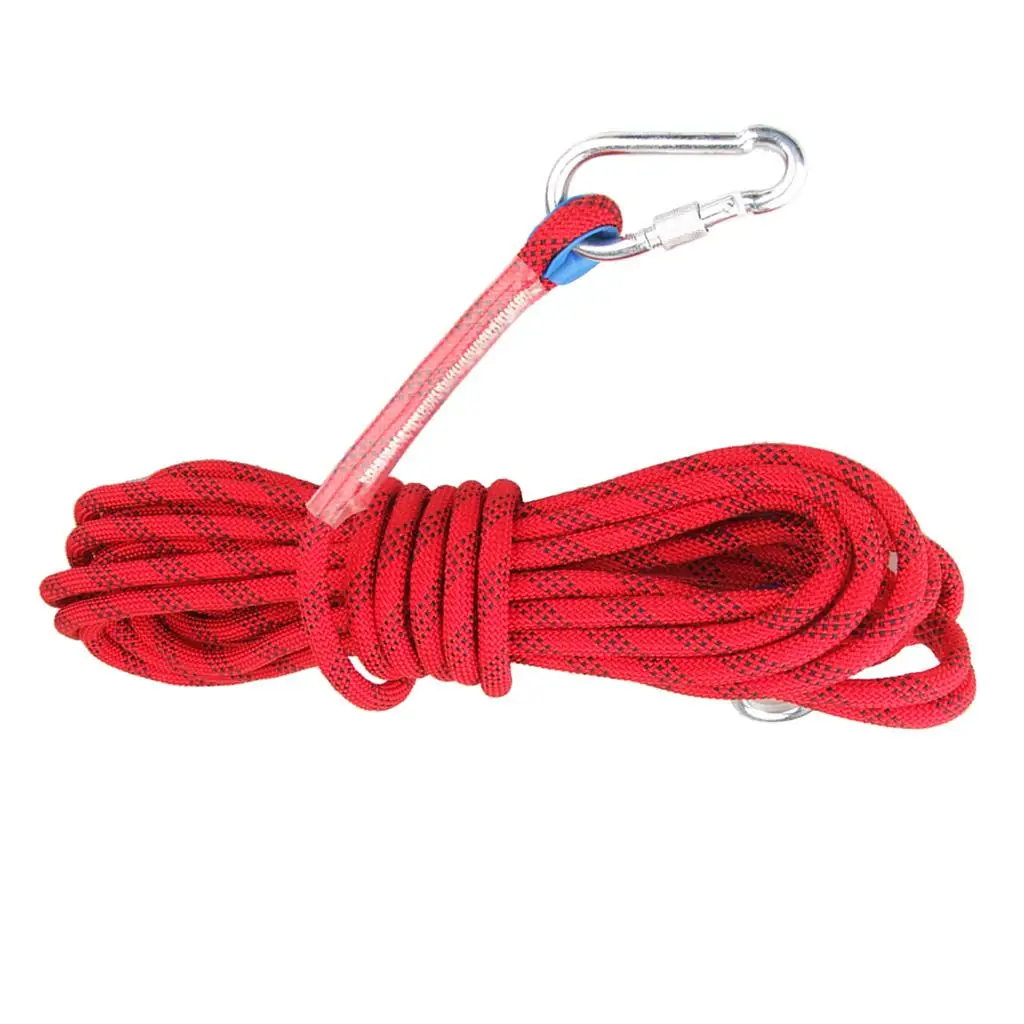 10M 12mm Safety Carving Rock Climbing Rappelling Cord Rope 