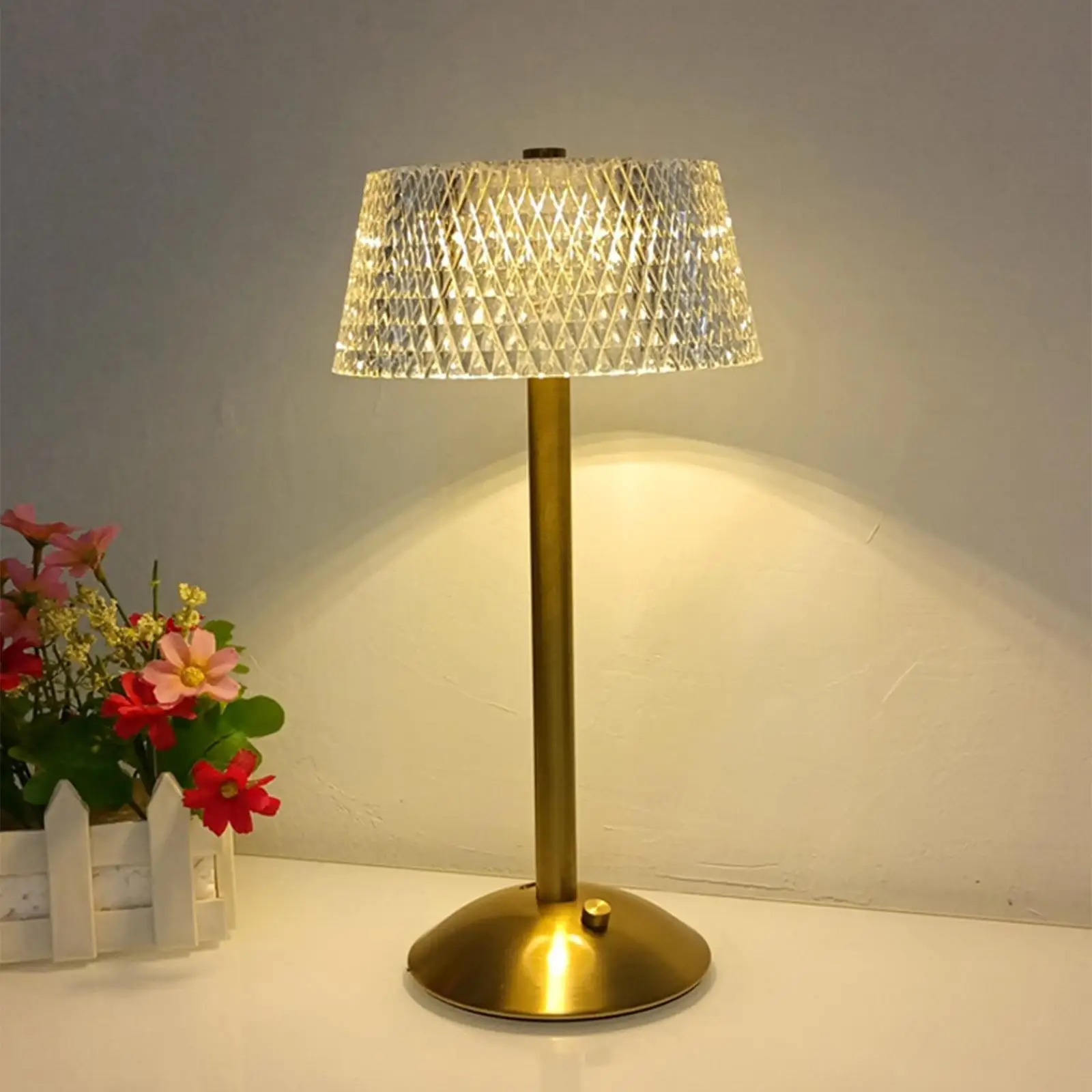 Modern LED Cordless Table Lamp Light Adjustable Eye Protection Rechargeable Glass for Hotel Living Room Desk NightStand Decor