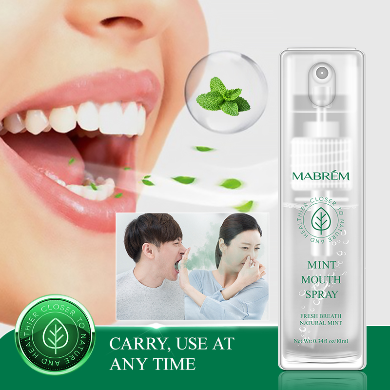 Best of MABREM Mouth Spray Breath Freshener Oral Spray Herbal Fresh Breath Remove Smoke Breath Treatment Of Bad Breath Small Portable Reviews & Tips