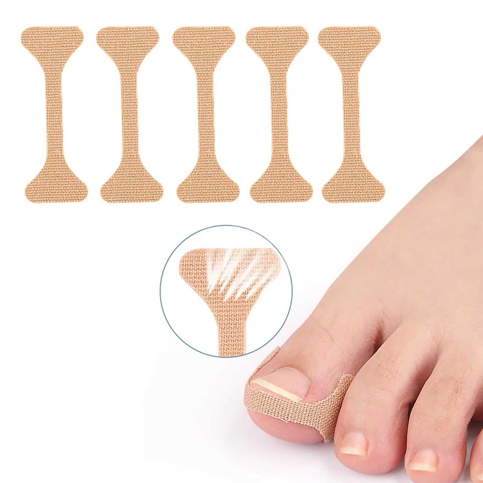 Ingrown Toenail Corrector Stickers Breathable Lightweight Ingrown Toenail Corrector Strips for Adults Female Male Men Women