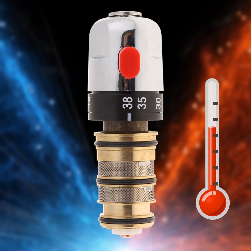 Description Picture 5 of itemThermostatic Mixer Tap Bathroom Faucet Temperature Mixer Control Thermostatic Mixer Pipe Basin Shower Thermostat Control M11 21