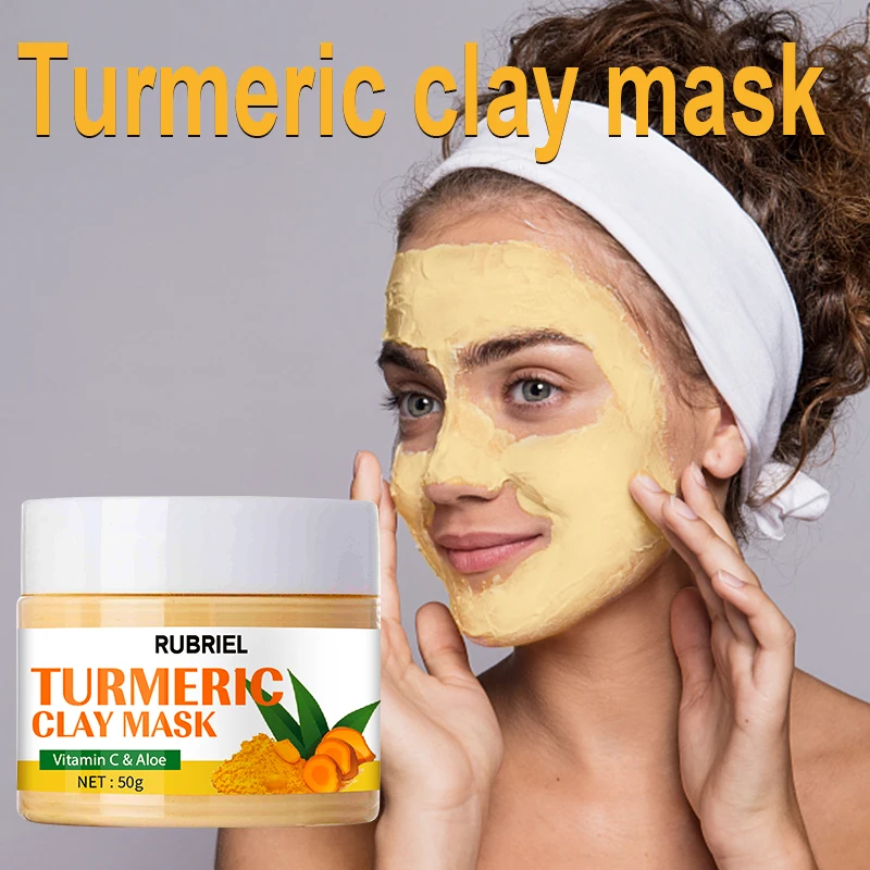 Best of Turmeric Mud Mask Facial Purification Deep Cleansing Brightening Control Oil Beauty Anti-Acne Skincare Facial Mud Mask Skin Care Reviews & Tips