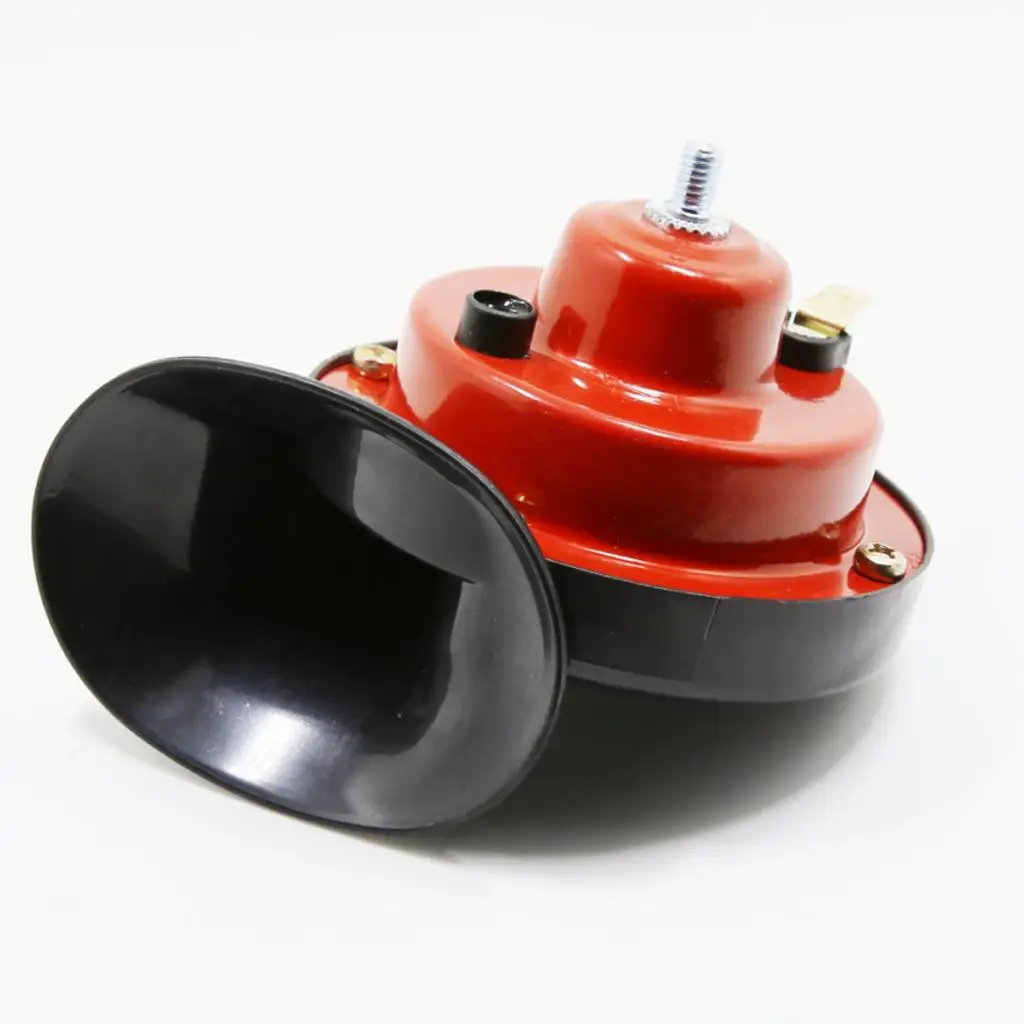 12V 410HZ 105DB Dual- Electric Air Horn for Truck Car Boat Red