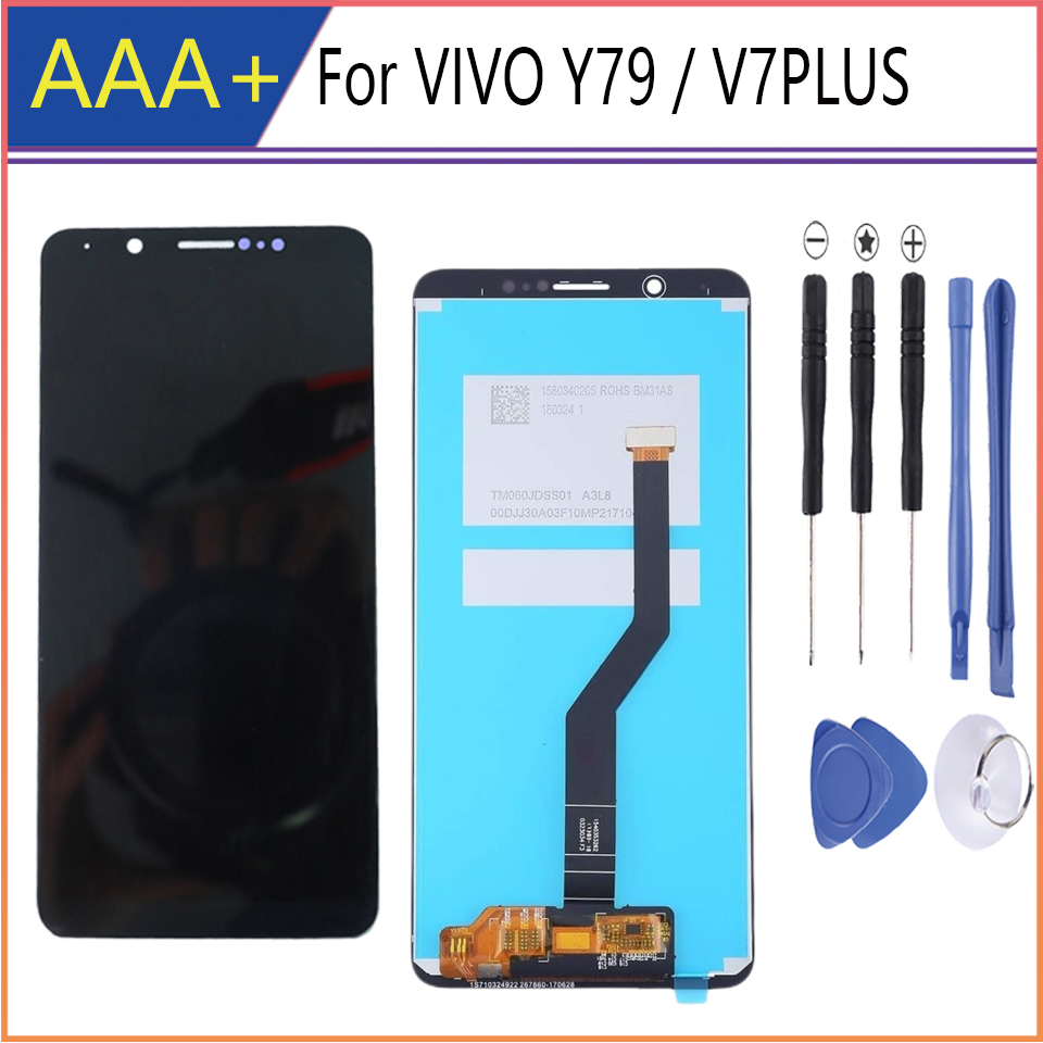 ЖК-дисплей 5,99 дюйма AAA + для VIVO Y79 V7 plus, сменный сенсорный экран,  дигитайзер в сборе, запчасти для ремонта V7PLUS | AliExpress