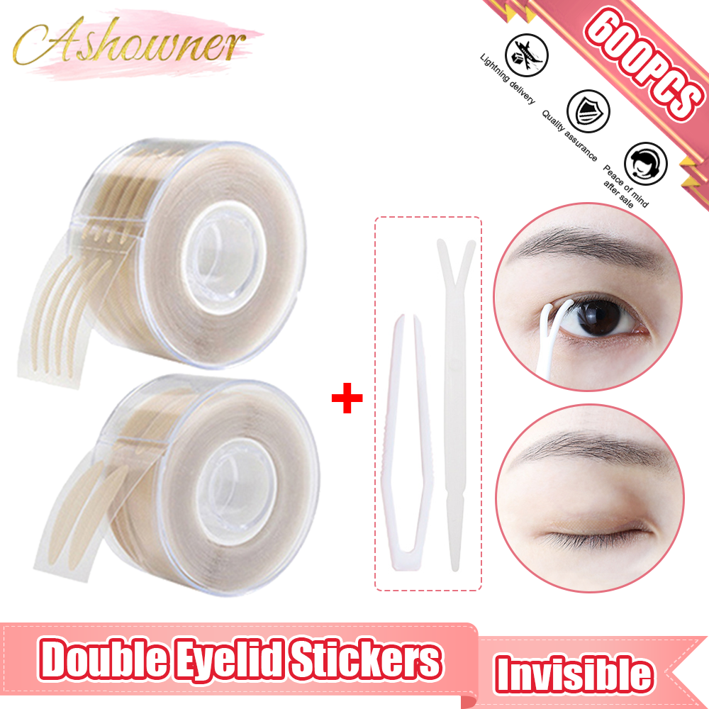 Best of 600PCS Invisible Double Eyelid Stickers Transparent Self Adhesive Double Eye Tape Slim / Wide Waterproof Fiber Stickers For Eyelid Reviews & Tips