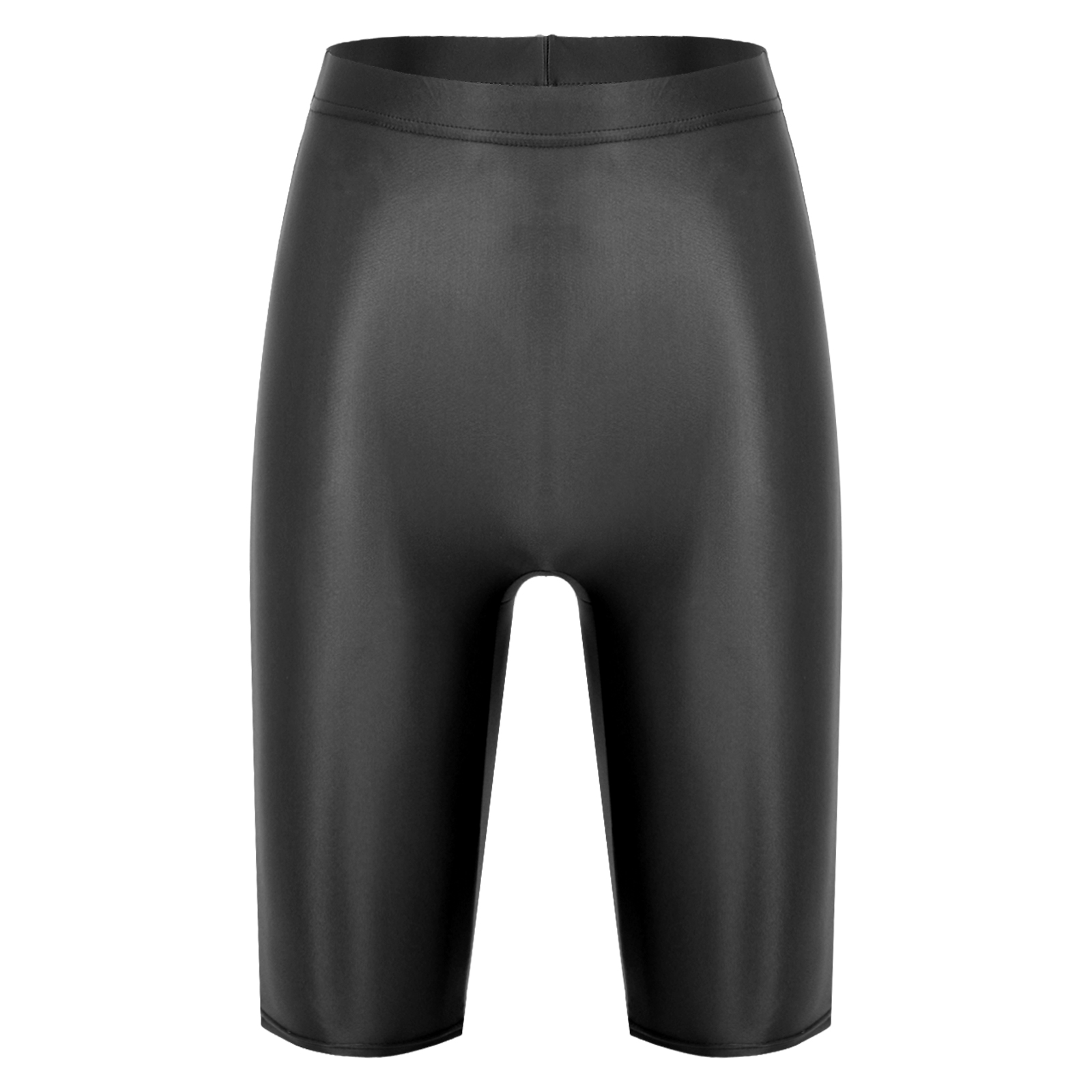 banho esportes brilhante cintura alta shorts elástico cintura curta leggings