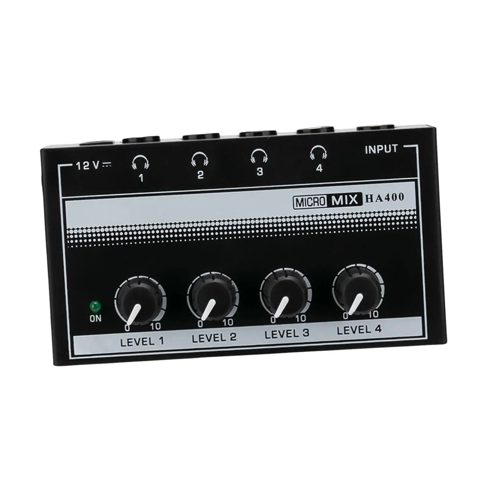 HA400 Headphone Amplifier Clear Sound Audio Mixer Professional Loudspeaker Headphone Amp for Stage Performances Music Studio