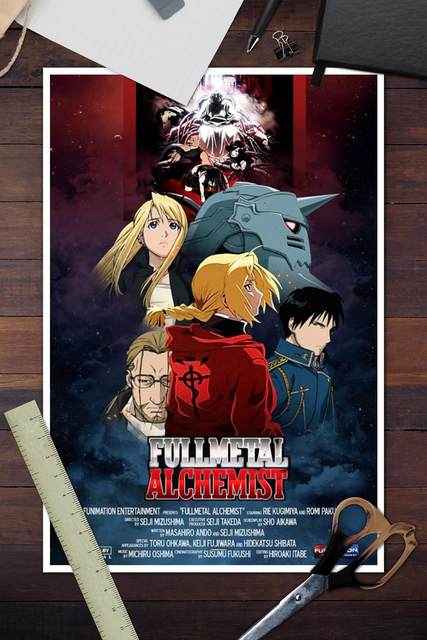  ZKFG Fullmetal Alchemist Brotherhood Anime Poster Classic  Adventure Canvas Art Poster and Wall Art Picture Print Modern Family  Bedroom Decor Posters 12x18inch(30x45cm): Posters & Prints