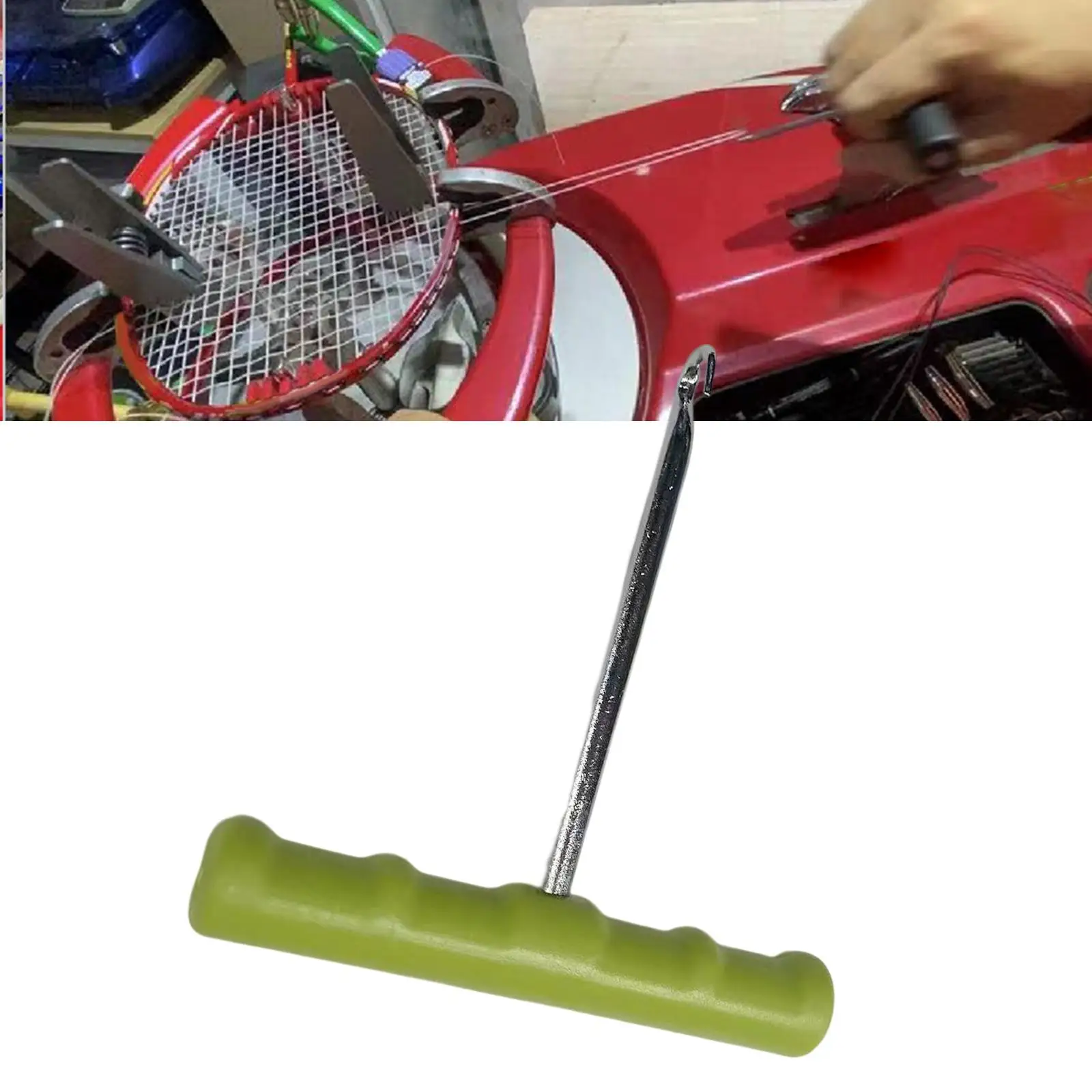 Racket String Puller Racket Stringing Tool Non Slip Repair Portable Restring Hand Tool for Badminton Tennis Squash Racquet