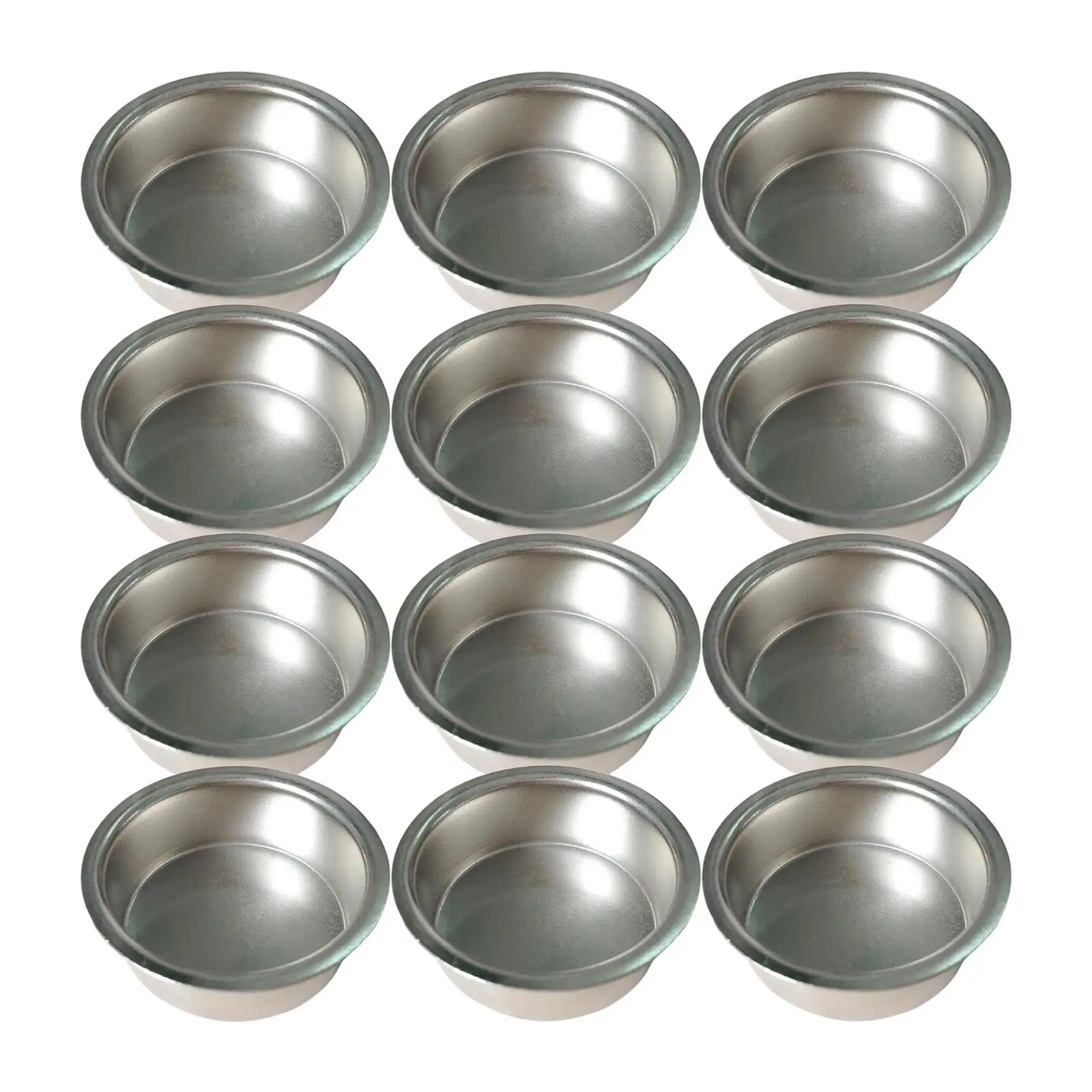 12Pcs Tea Light Candle Cups for Lamp or Candle Making Empty Tea Light Tins