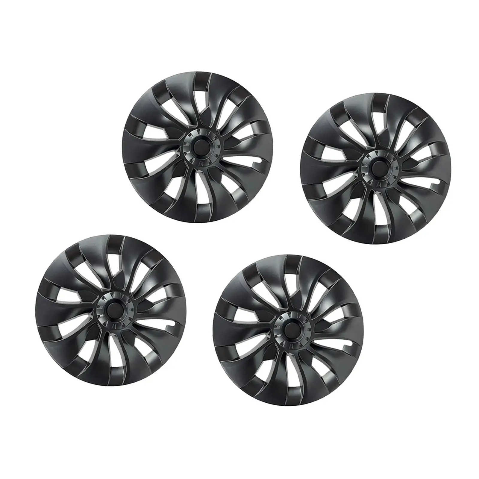 4 Pieces 18 inch Hub Cap Replacement Wheel Cap Cover Automobile Durable Full Rim Cover Replacement Hubcap for Tesla Model 3