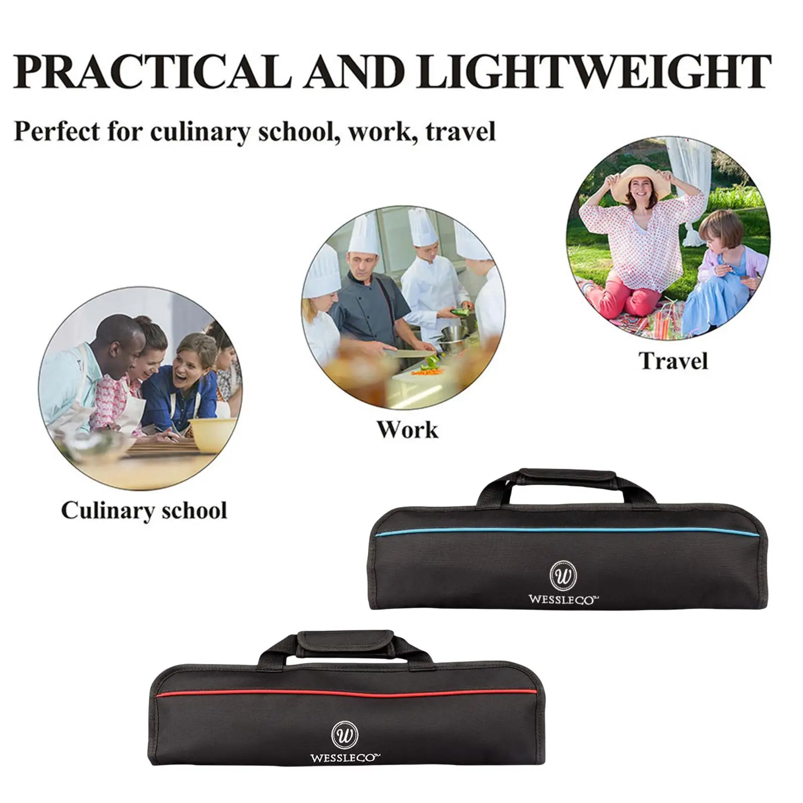 Knife Bag Carry Case Bag Knife Case Knife Cutlery Carrier Carry Case for BBQ