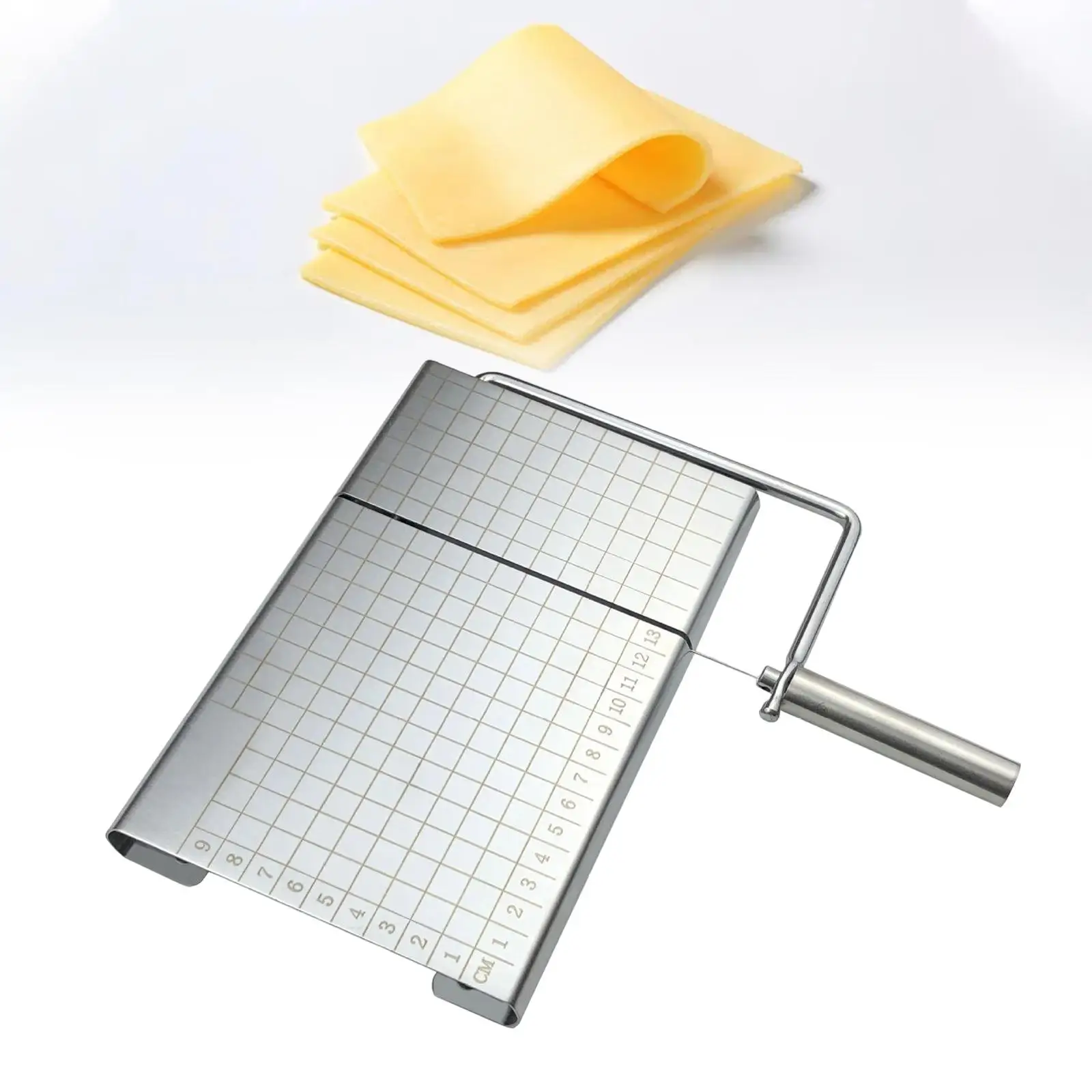 Cheese Slicer Board Kitchen Tools with Wire Cheese Slicer Cutting Board Cheese Cutter Board for Block Cheese cheese Butter