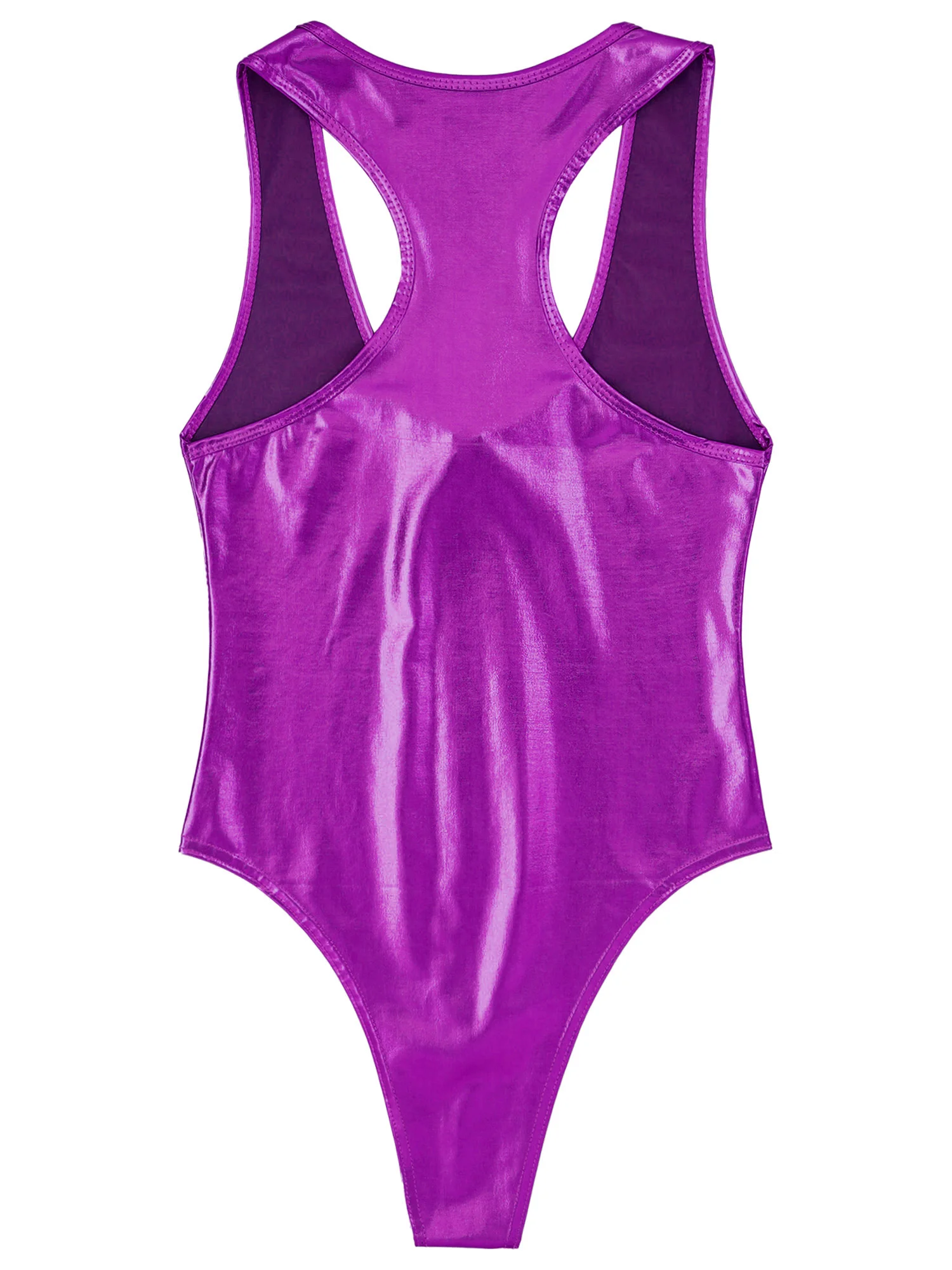 Try me - Metallic Bodysuit / Swimsuit with Zipper - Shiny Fashion ...