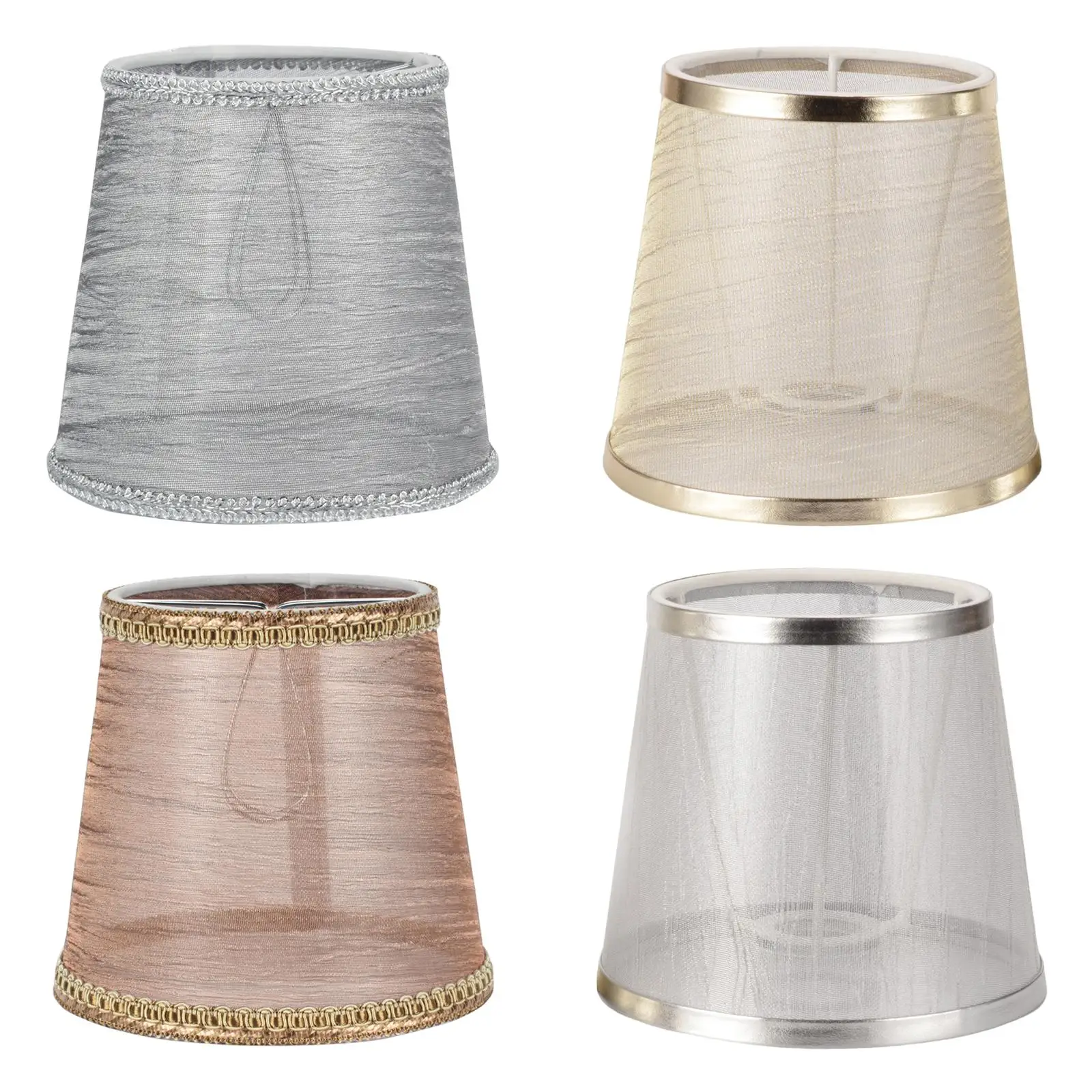 Modern Transparent Lamp Shade Durable Decorative Fabric Lampshade for Hotel Housewarming Wall Lamp Installation Chandelier Gift
