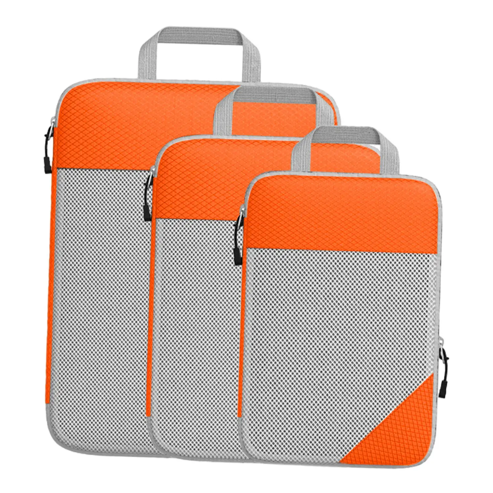 3Pcs Compression Packing Cubes Travel Organizer Cubes for Family Vacations