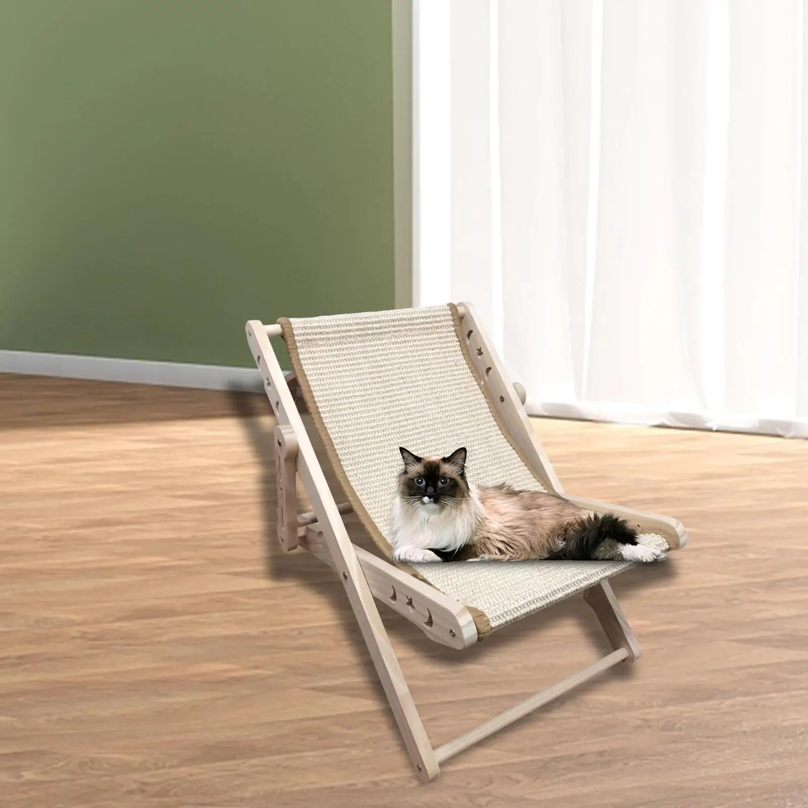 Cat Lounge Chair Modern Furniture Comfortable Sleeping Cats Raised Bed Cat Hammock Bed for Puppy Small Animal Bunny Dogs Rabbit