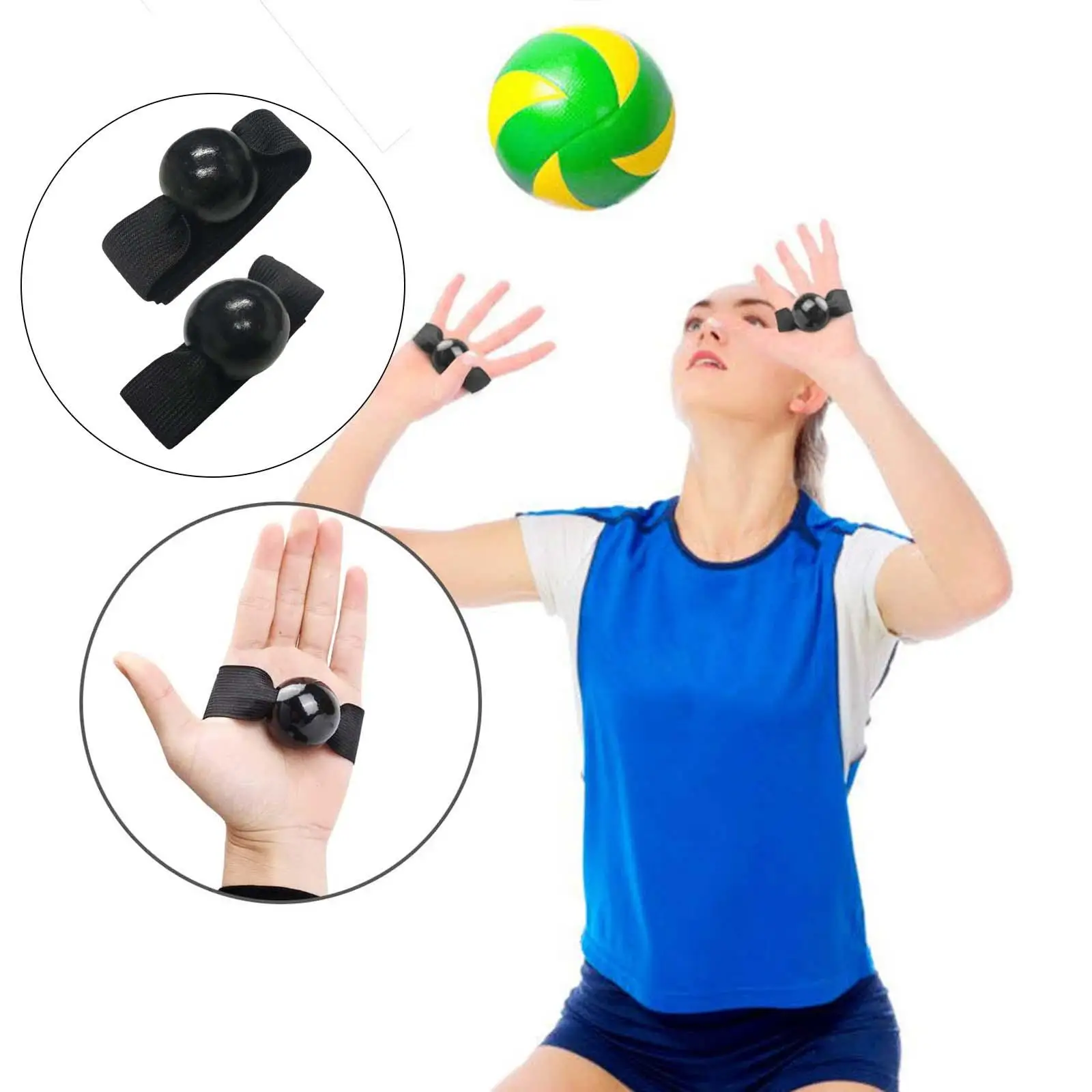 2 Pieces Volleyball Setting Technique Training Aid Palm  Practice Strap