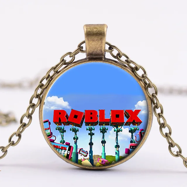 ROBLOX-Colar do mundo virtual periférico do jogo para crianças, pendente do  tempo Gem, presente criativo do aniversário - AliExpress