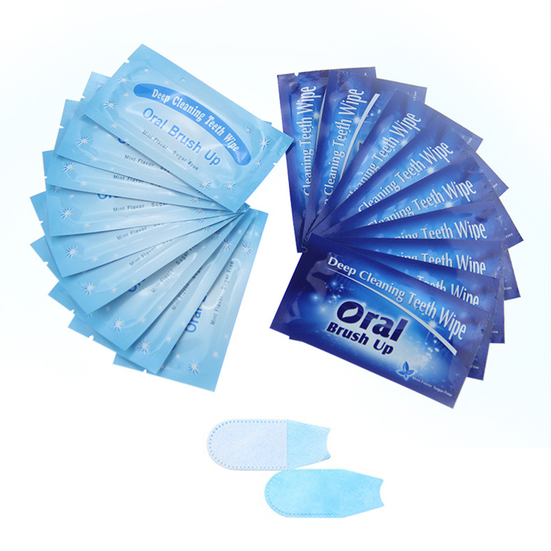 Best of 50Pcs Disposable Teeth Deep Cleaning Wipes Brush Up Woven Cloth Mint Flavor Oral Hygiene Care Tools Residue Stains Remove Wipe Reviews & Tips