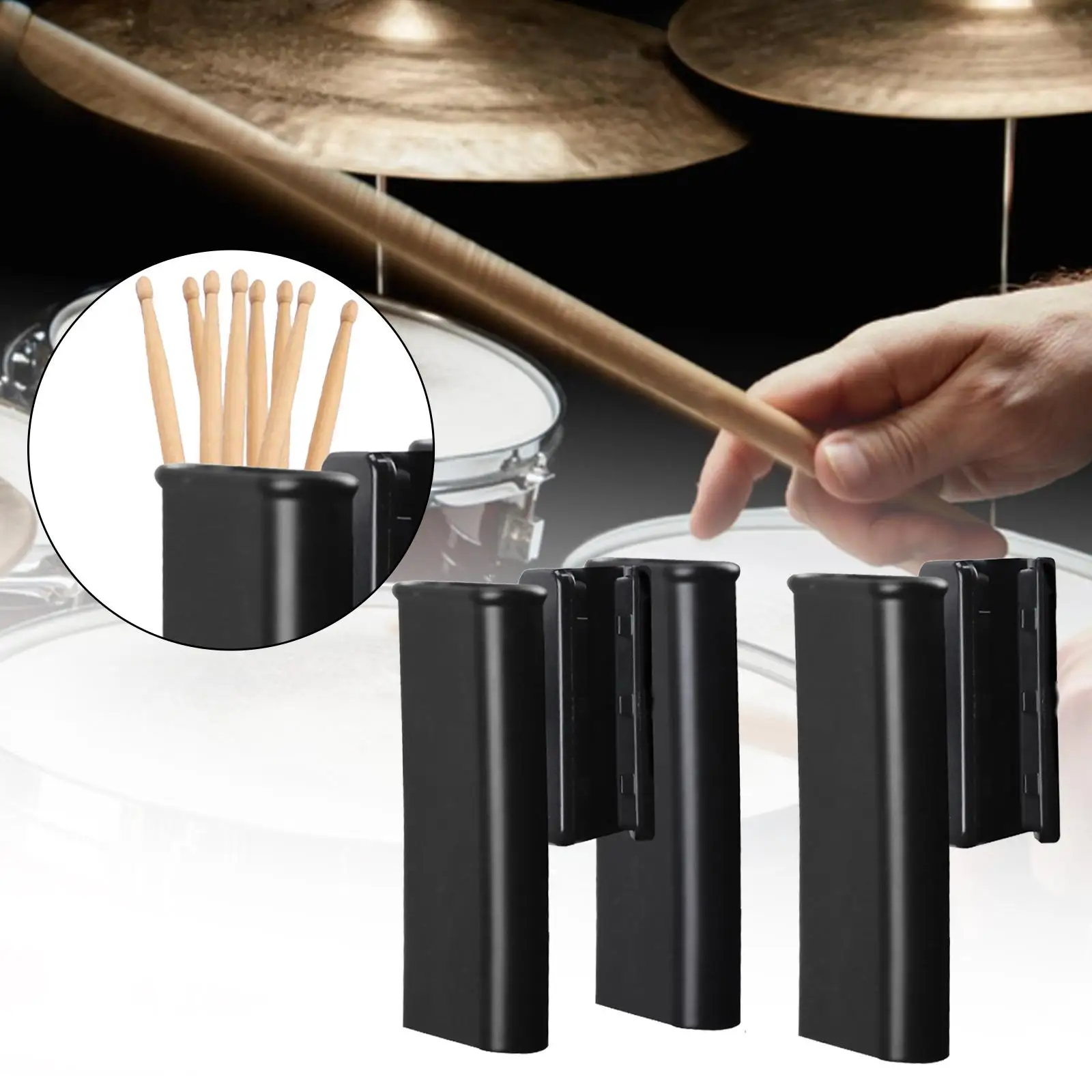 Drumstick Holder Professsional Drumstick Storage Container Lightwight Drumstick Case for Beginner Drum Lovers Holiday Gifts