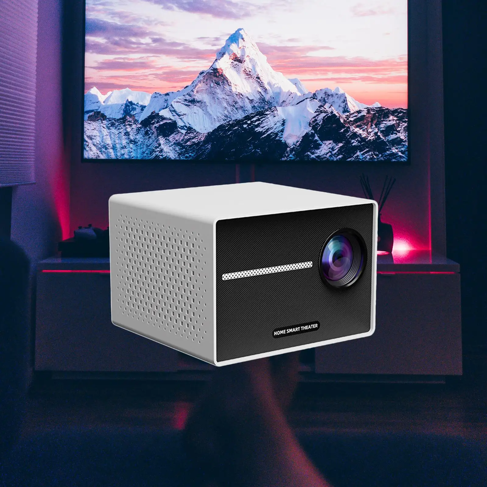 Mini Projector 150 ANSI Gift LED Home Cinema Projectors Video Projectors Outdoor Movie Projector for Entertainment Study Meeting