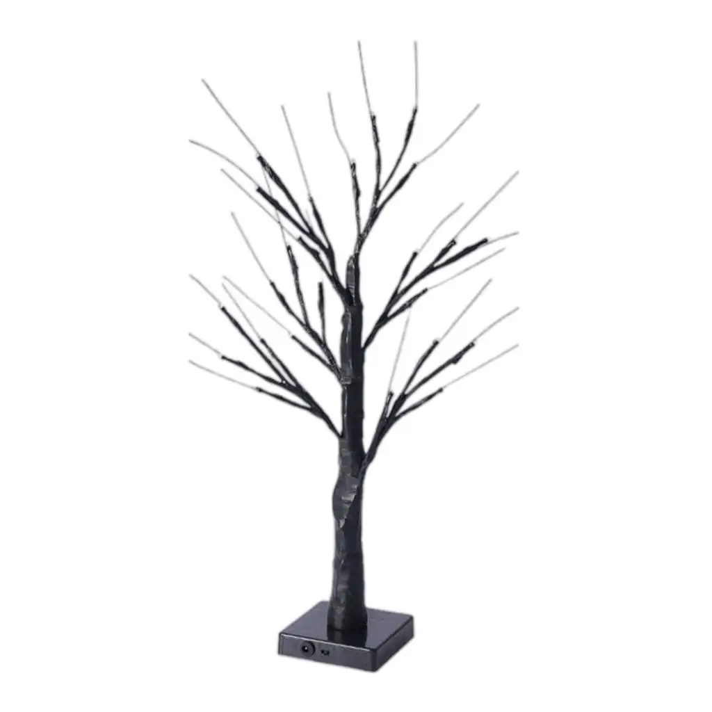 Wire Tree Branch Lights USB & Battery Powered Table Lamp for Indoor Home