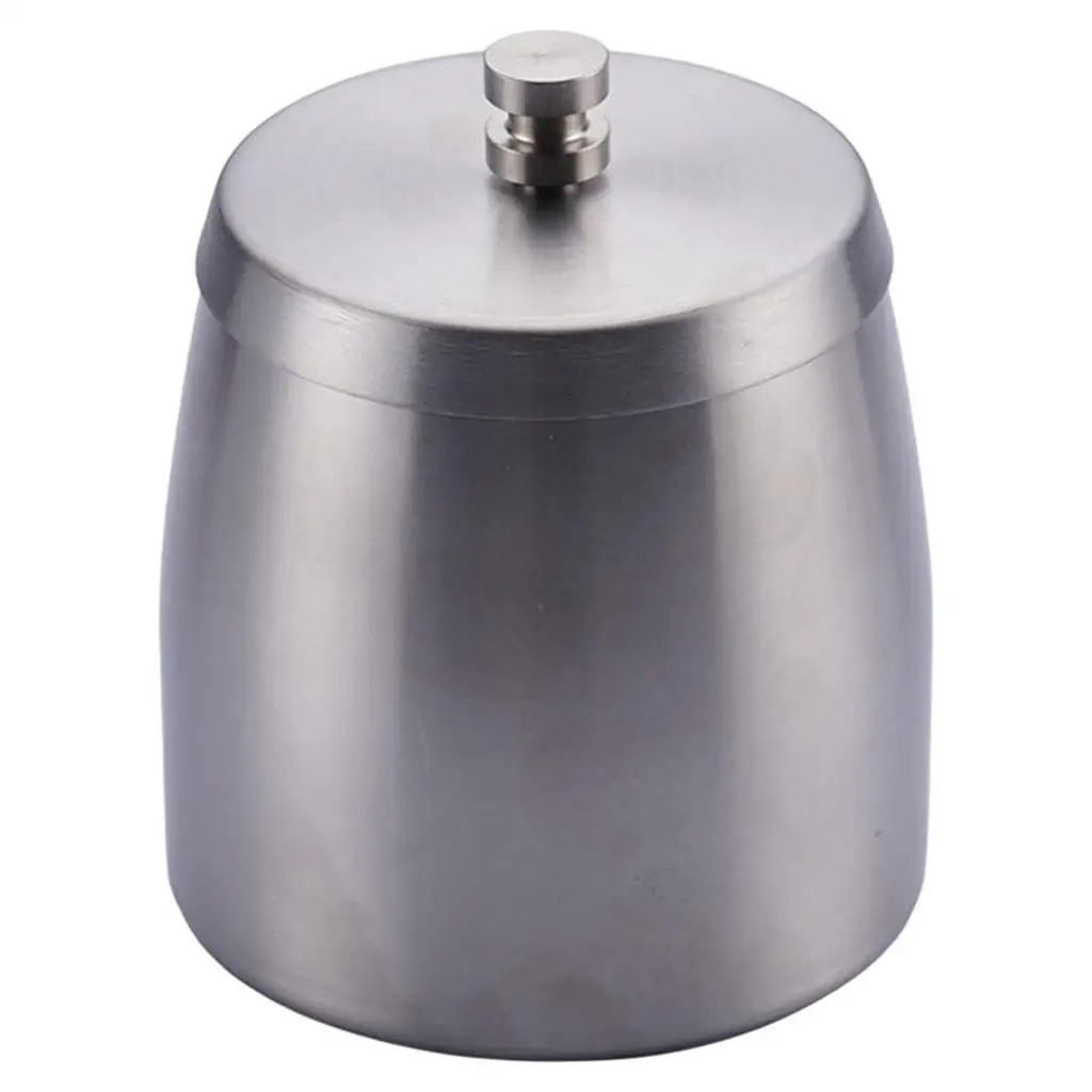Stainless Steel Ashtray with Lid Tobacco Tray Free Standing Deepened Column Easy Clean Cigarette Ashtray for Home Decor