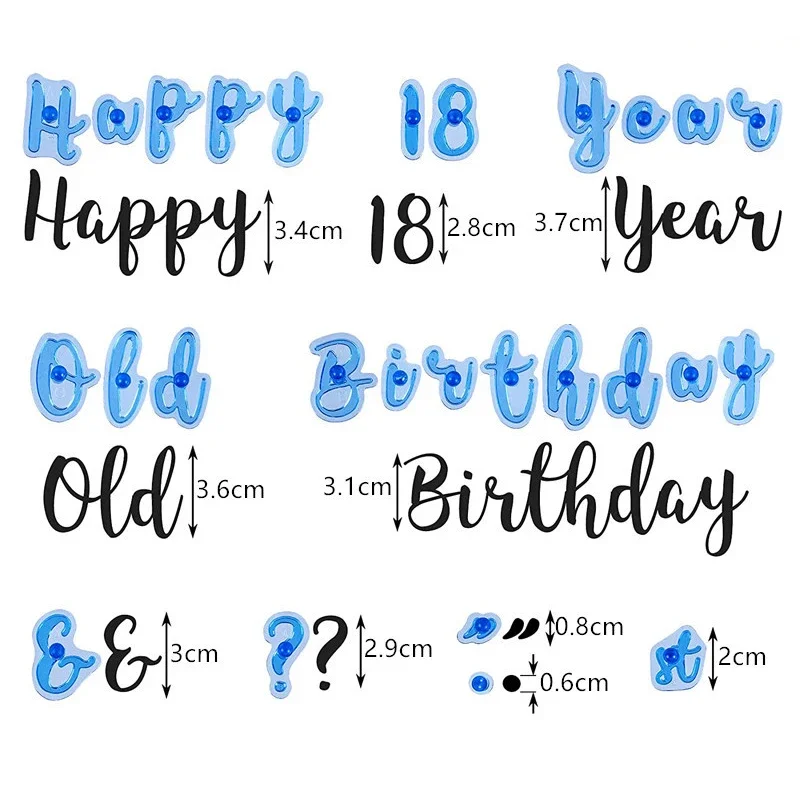 Description Picture 6 of itemDIY Upper&Lower Case Alphabet Letters Number Embosser Mold Cookie Cutter Fondant Tool Set Cookie Cutter Cake Decoration Tools