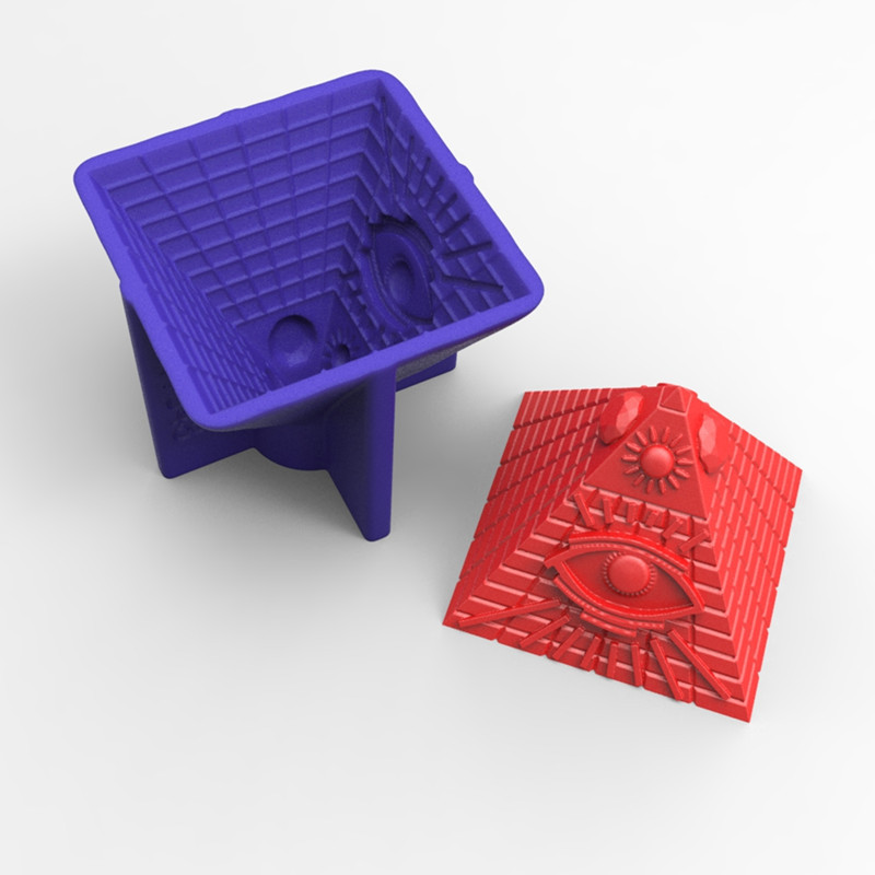 Description Picture 5 of itemPyramid Silicone Candle Mold Aromatherapy Candle Making Kit 3D Plaster Resin Artifact Handmade Form Diy Soap Cake Baking Tools