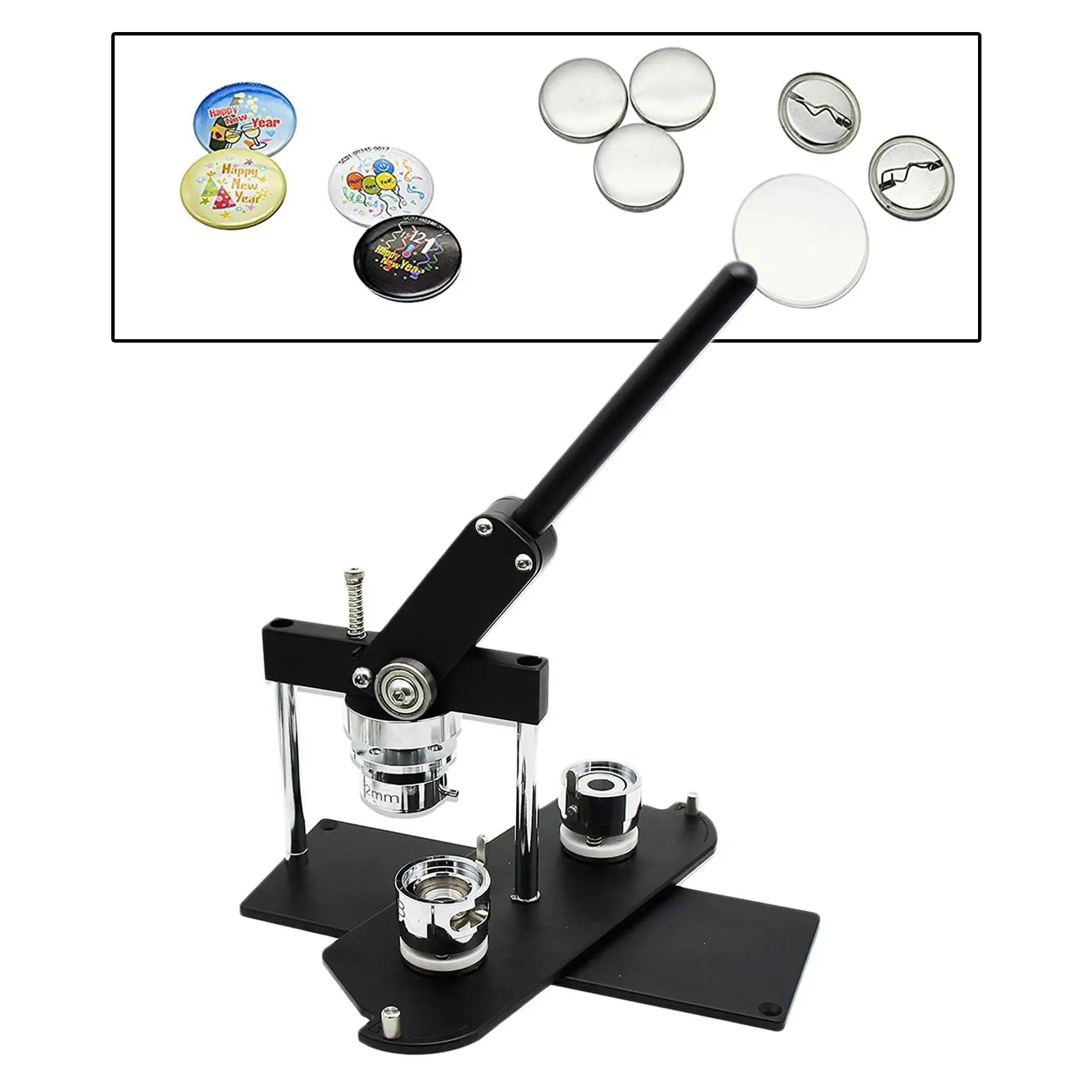 Rotary Badge Maker Machine Making Pin Button Press Cutter Circle Button Badge Machine Badge Button Making Kits