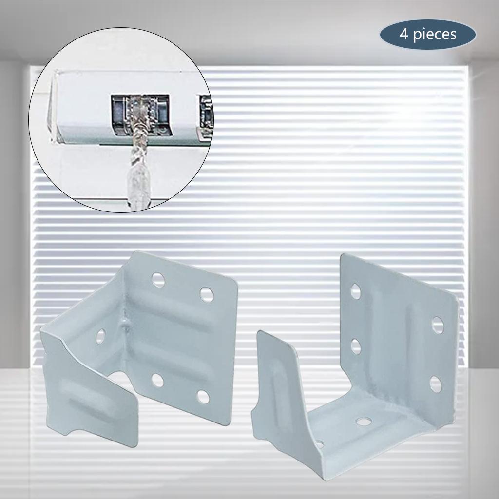 4x Blinds Center Support Mounting Brackets for Blind Home Office Wood Faux Blinds
