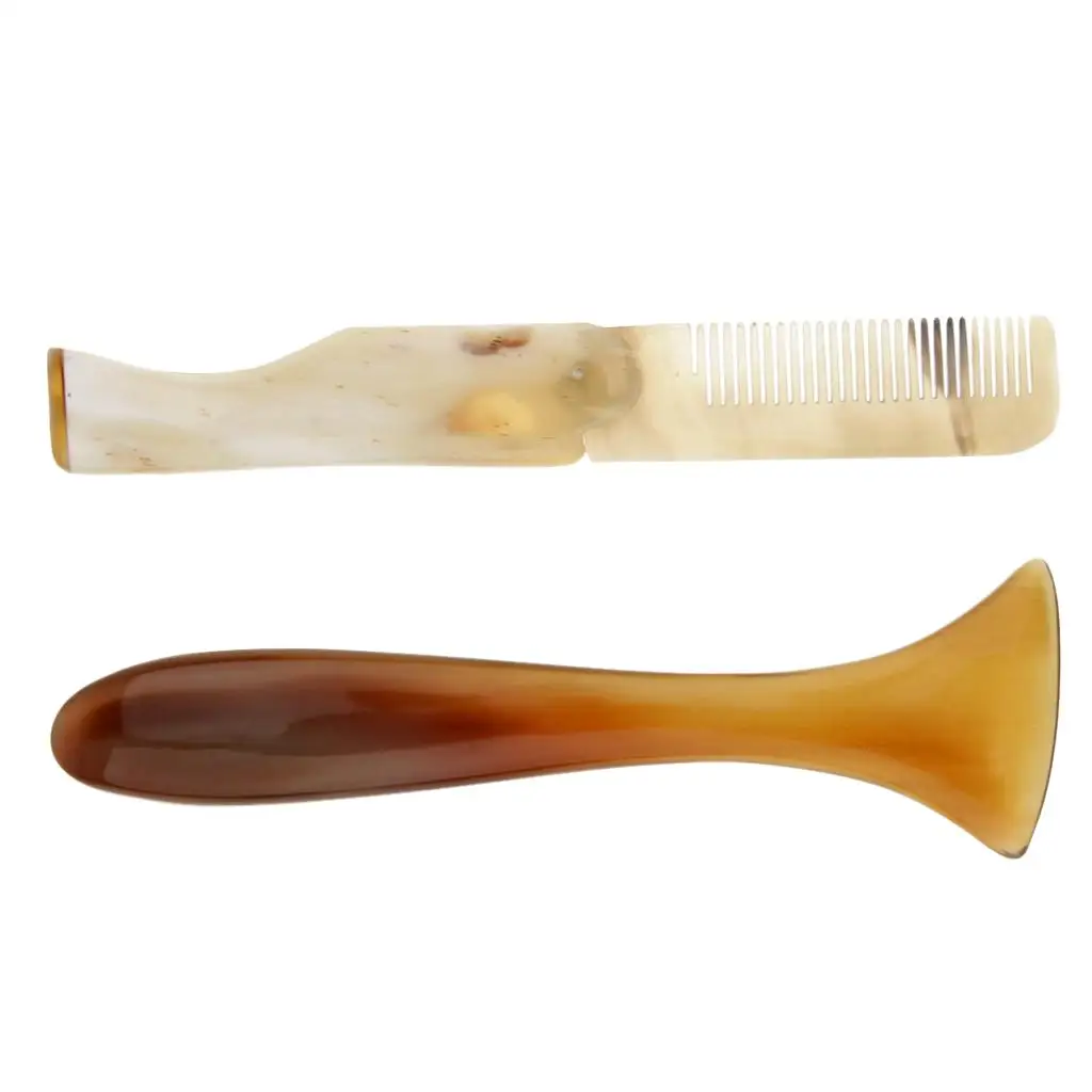2 Pieces Massage Stick u0026 Foldable  Comb Beard Comb Portable