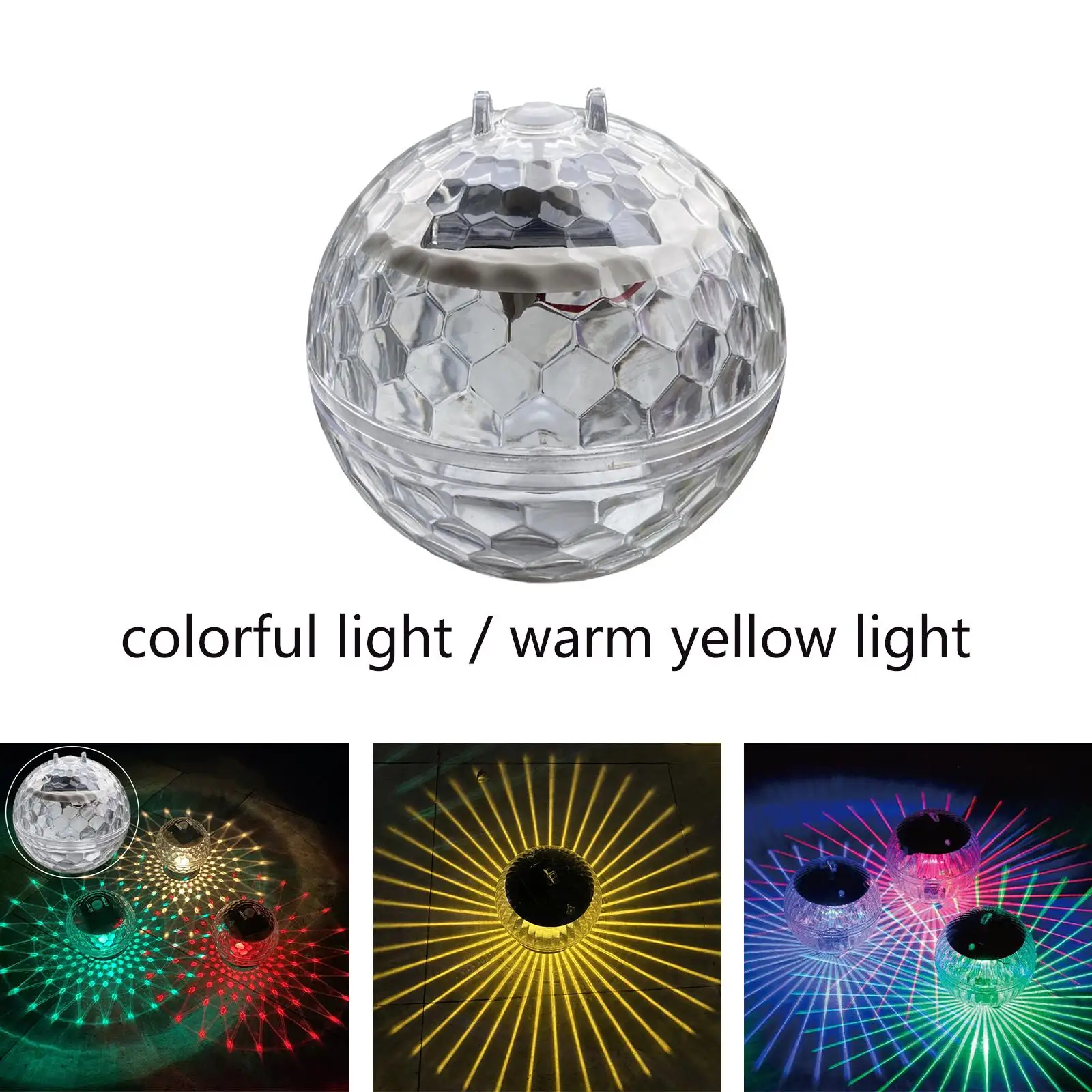 Solar Floating Pool Lights Floating Pool Lights LED Balls Light for Outdoor Backyard Fountain Lawn Decoration