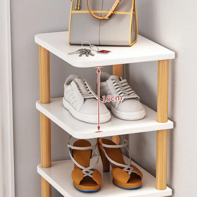 Estante para zapatos simple para dormitorio a prueba de polvo gabinete para  zapatos pequeño que ahorra espacio