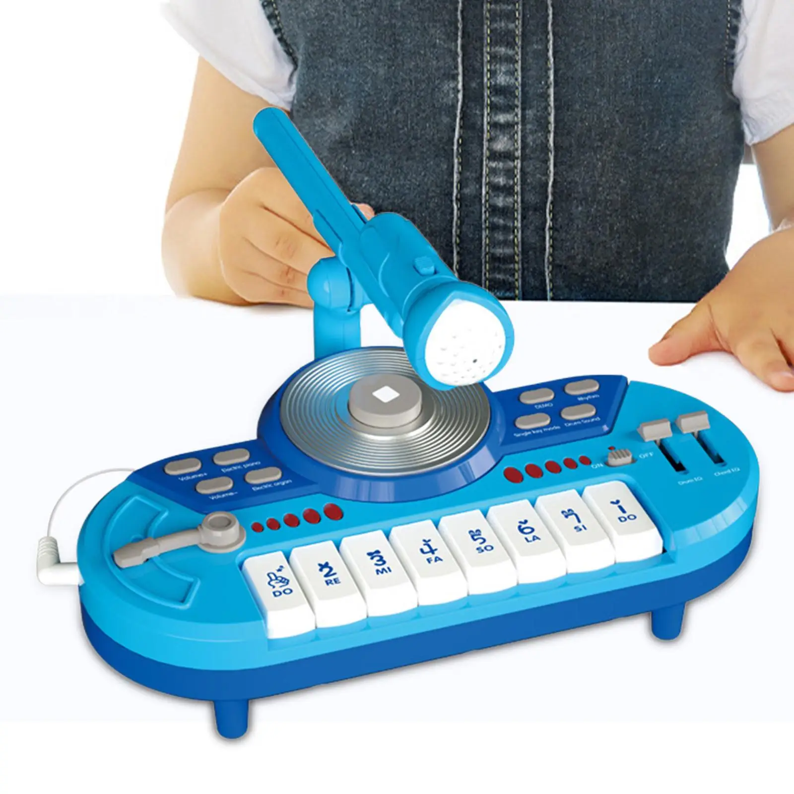 DJ Party Mixer Toy Sound Effects DJ Party Mixer Turntable Toy for 1+ Year Old Gift