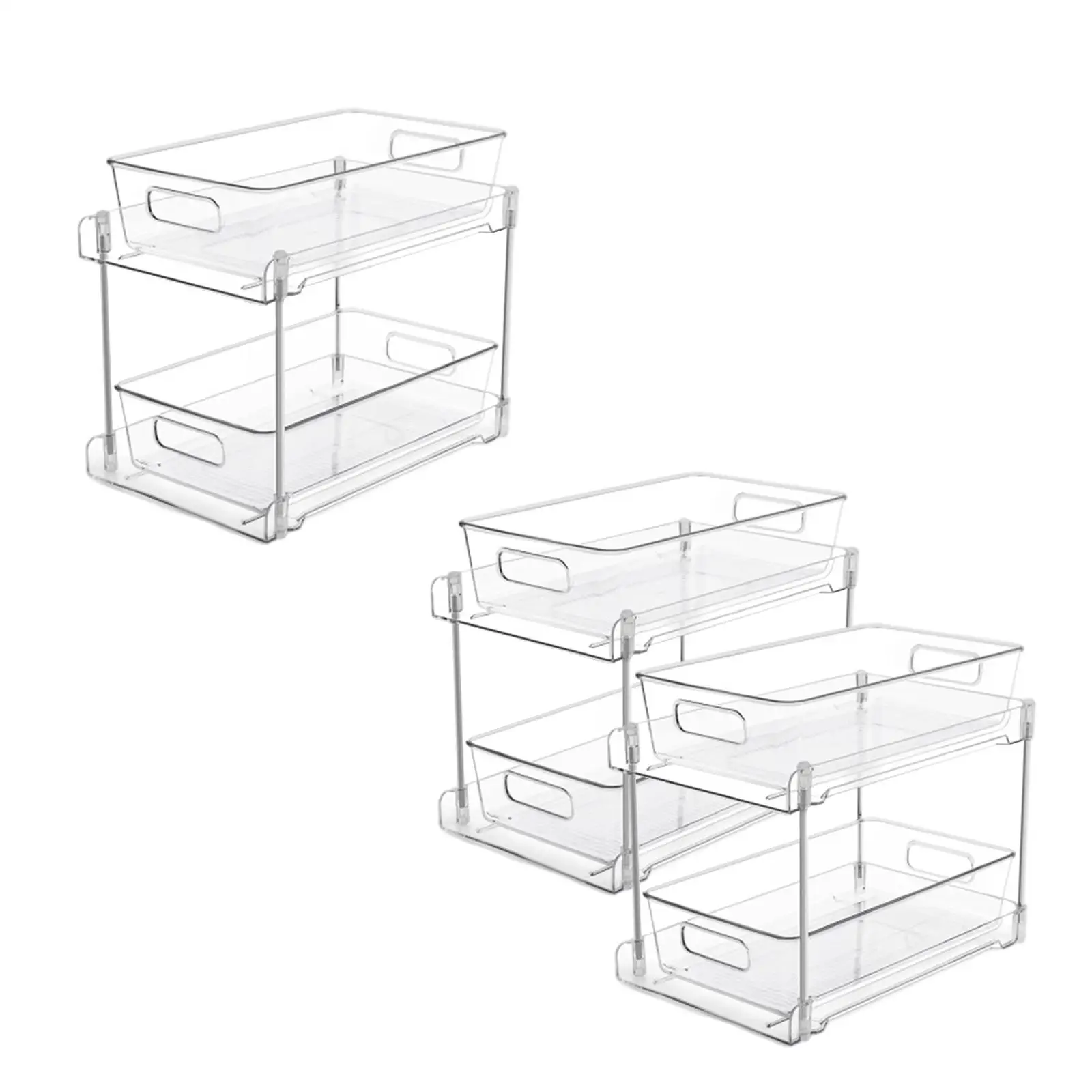 Undersink Kitchen Shelf Cabniet Storage Bins for Kitchens Countertop Vanity