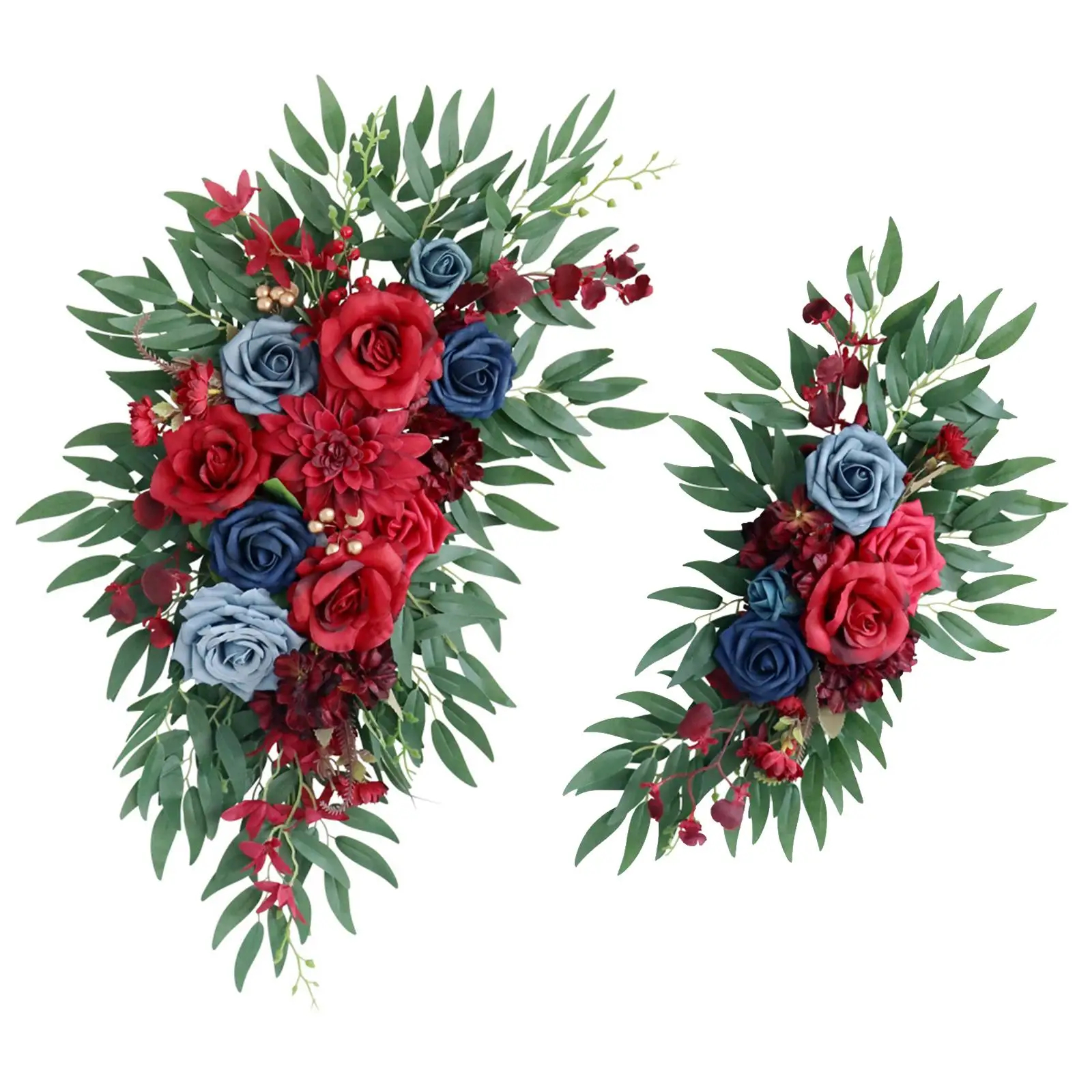 2Pcs Artificial Arch Flower Floral Decorations for Arrangement Reception