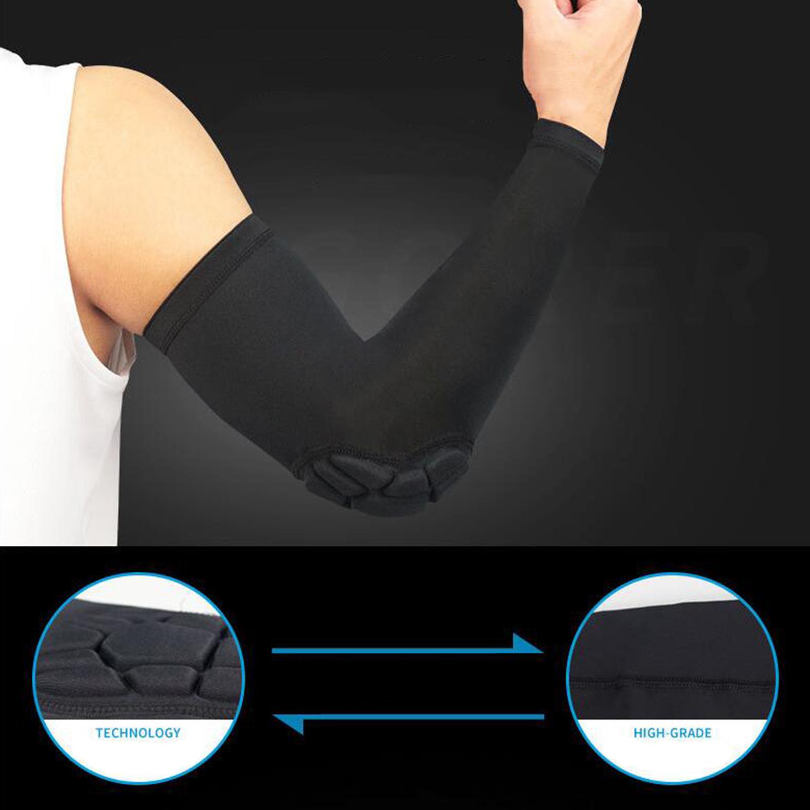 1Pc Arm Sleeve Armband Elbow Sport Basketball Football Anti-Slip Anti-Collision Brace Support Elastic Protective Pad Arm Guard