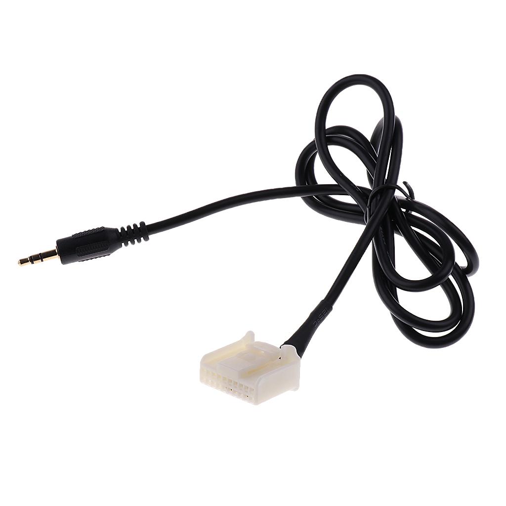 3.5mm AUX Audio Input Cable Adapter Connector For Toyota Camry Corolla Prius