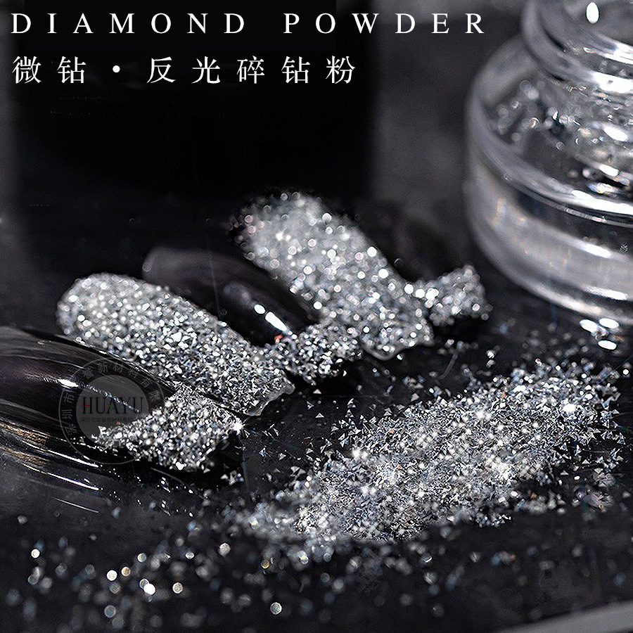 Best of 1box Reflective Diamond Glitter Powder Holographic Sparkling Crystal Rhinestones Sequins Chrome Gel Polish Pigment Dust Manicure Reviews & Tips - Image 2