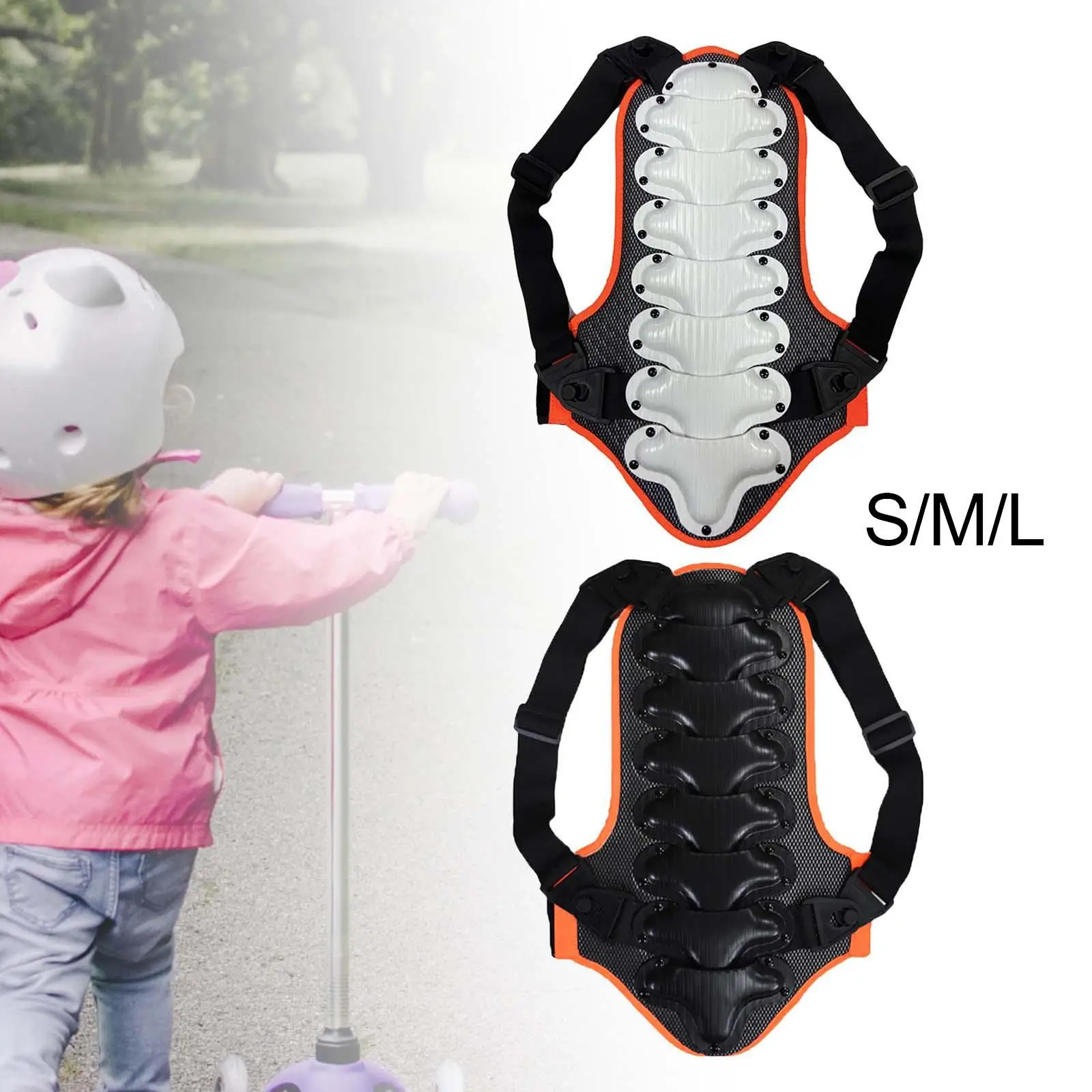Children Back protector Protection Guard Thickened Cushion Pad for Cycling Snowboarding Riding Sports Motocross