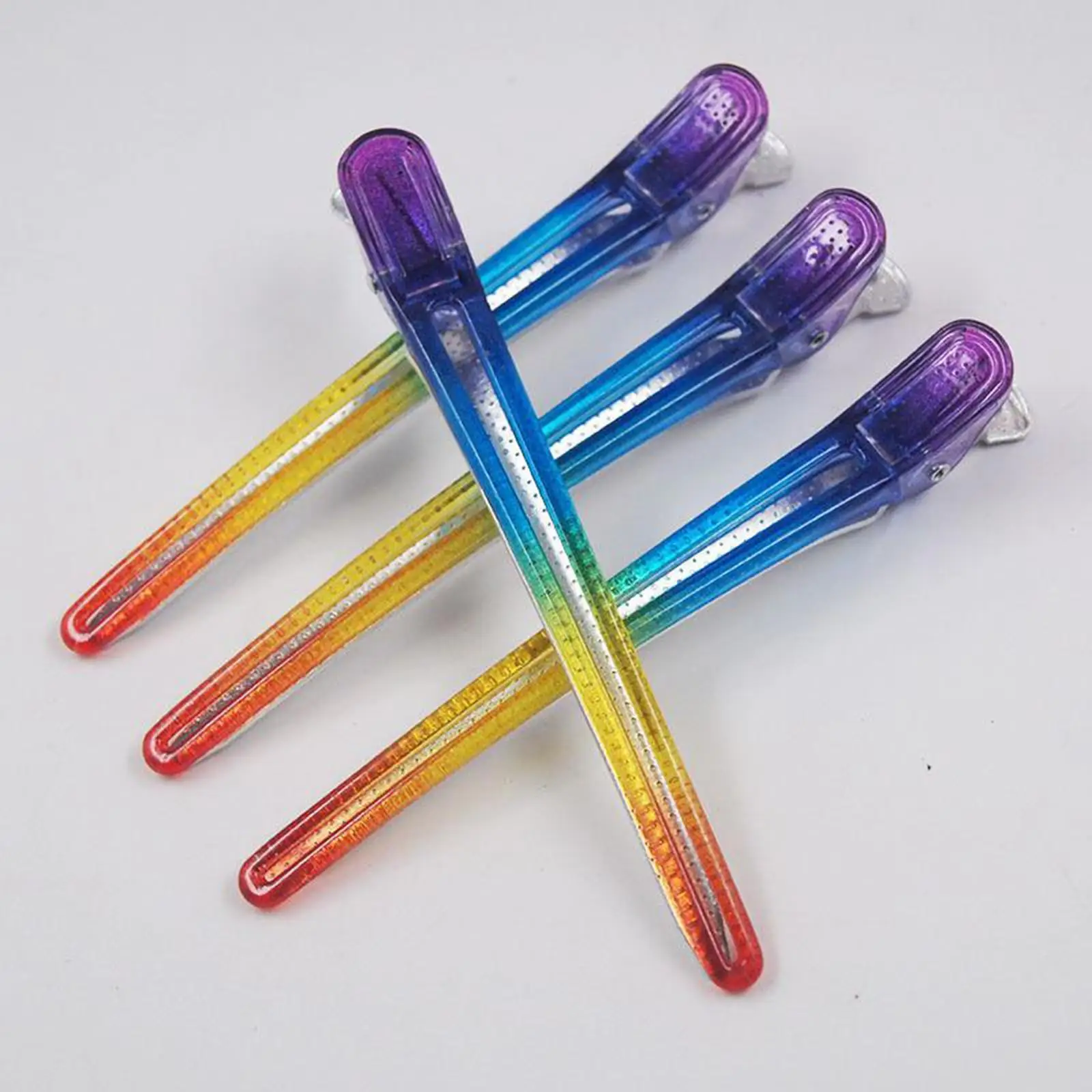 4pcs salon duck bill alligator clips partition coloring cutting hair clips