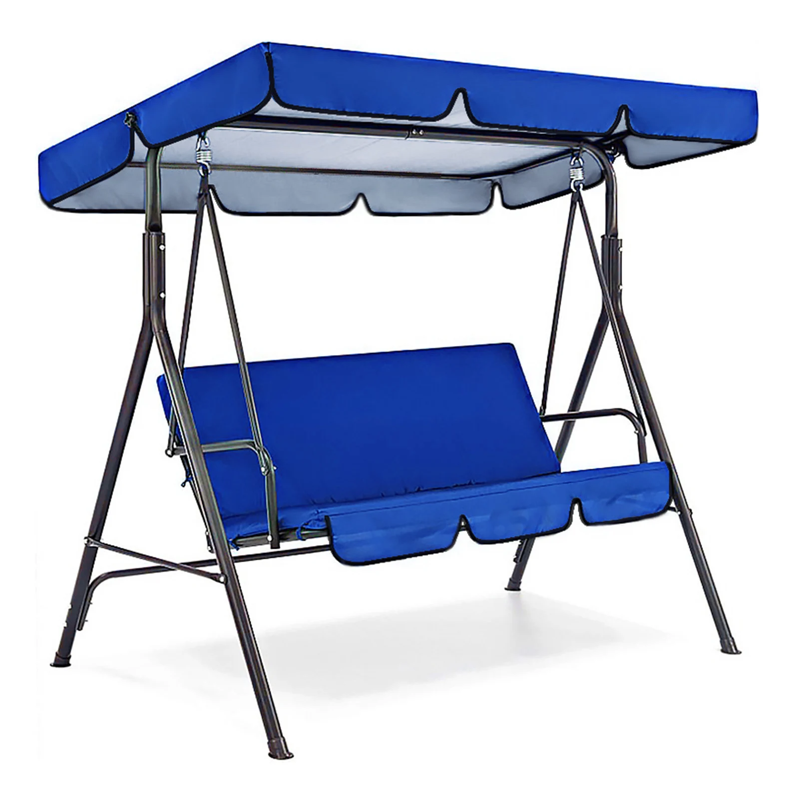Swing Awning Set 3 Seat Swing Canopies Seat Cover Protector Waterproof