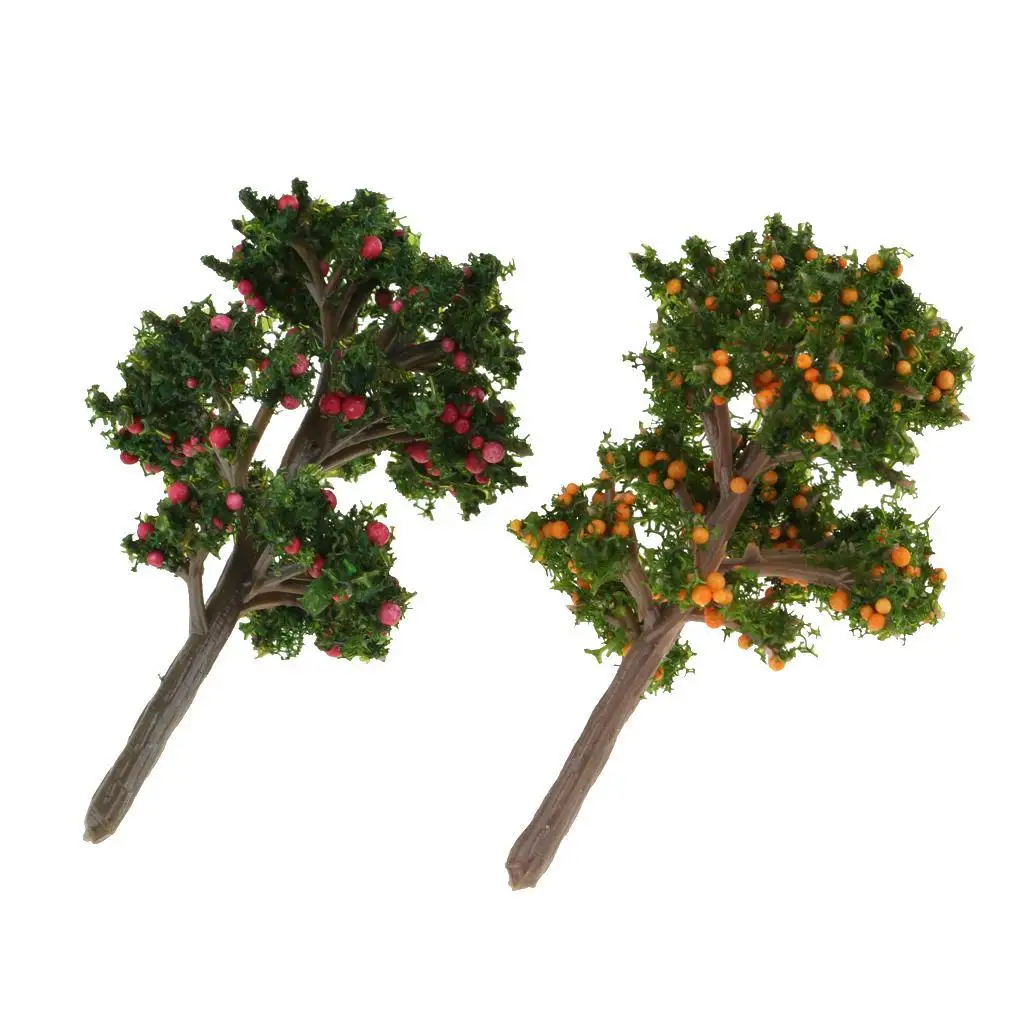 1/12 Doll House Garden Mini Resin Fruit Trees Model Decoration Accessory