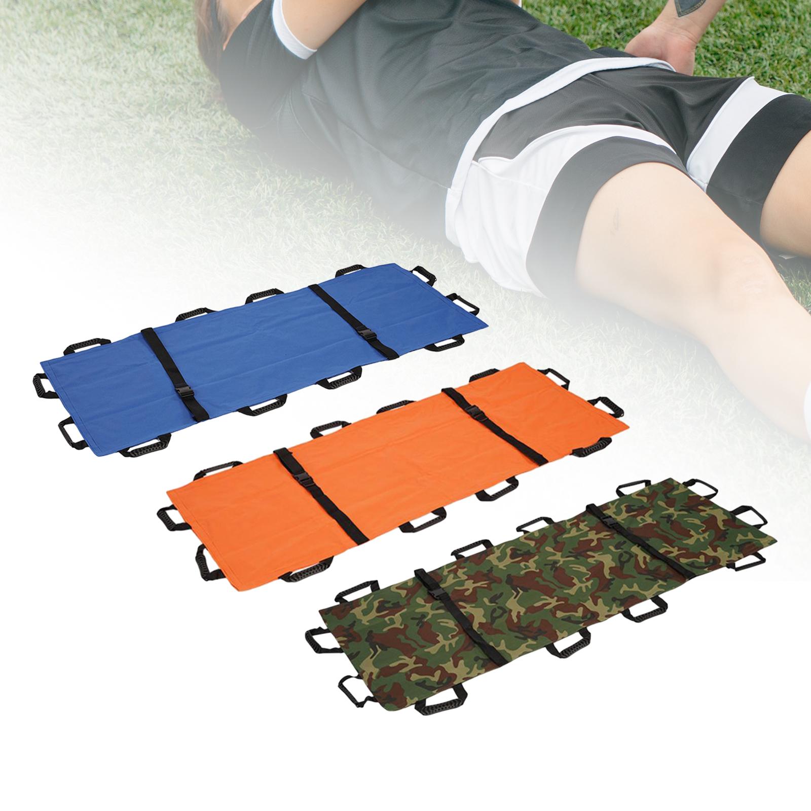 Folding Soft Stretcher with 12 Handles Patient Aid Portable Stretcher for Hospital Patient Elederly Moving Lifting or Transfer