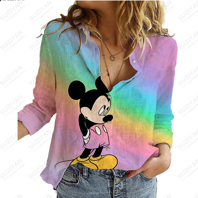 Title 12, Camicia a maniche lunghe da donna nuova Disney ...