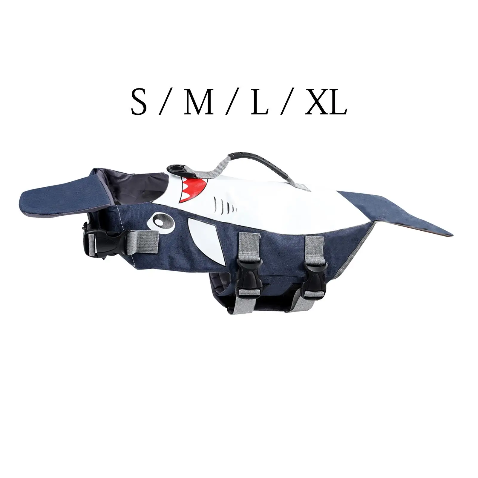 Adjustable Dog Floating Jacket Life Preserver with Handle Flotation Vest Lifesaver Vest Swimsuit for Swimming Pool