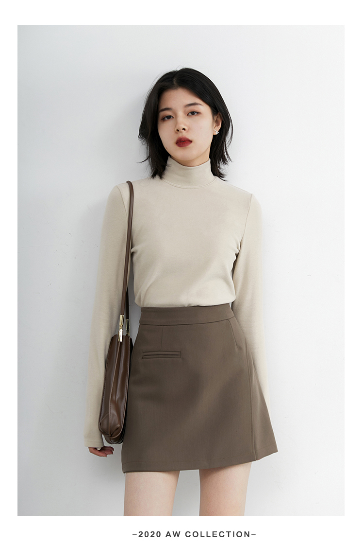 CHIC VEN Women Sweatshirt Turtleneck Pullovers Casual Solid Dralon Warm Bottom Blouse Office Lady Tops Autumn Winter 2023