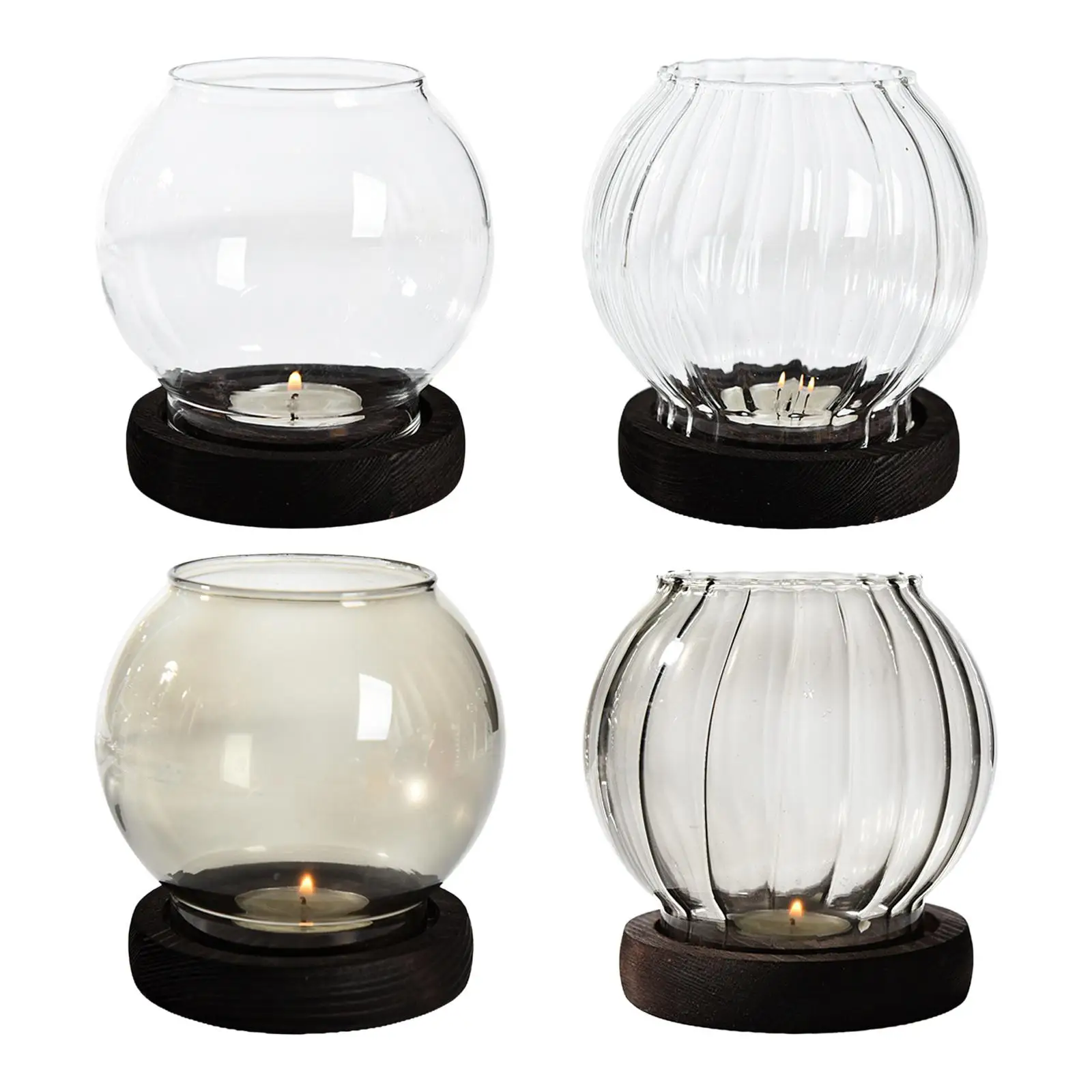 Glass Candle Holders Table Centerpiece Votive Bowl for Home Decorations Gift